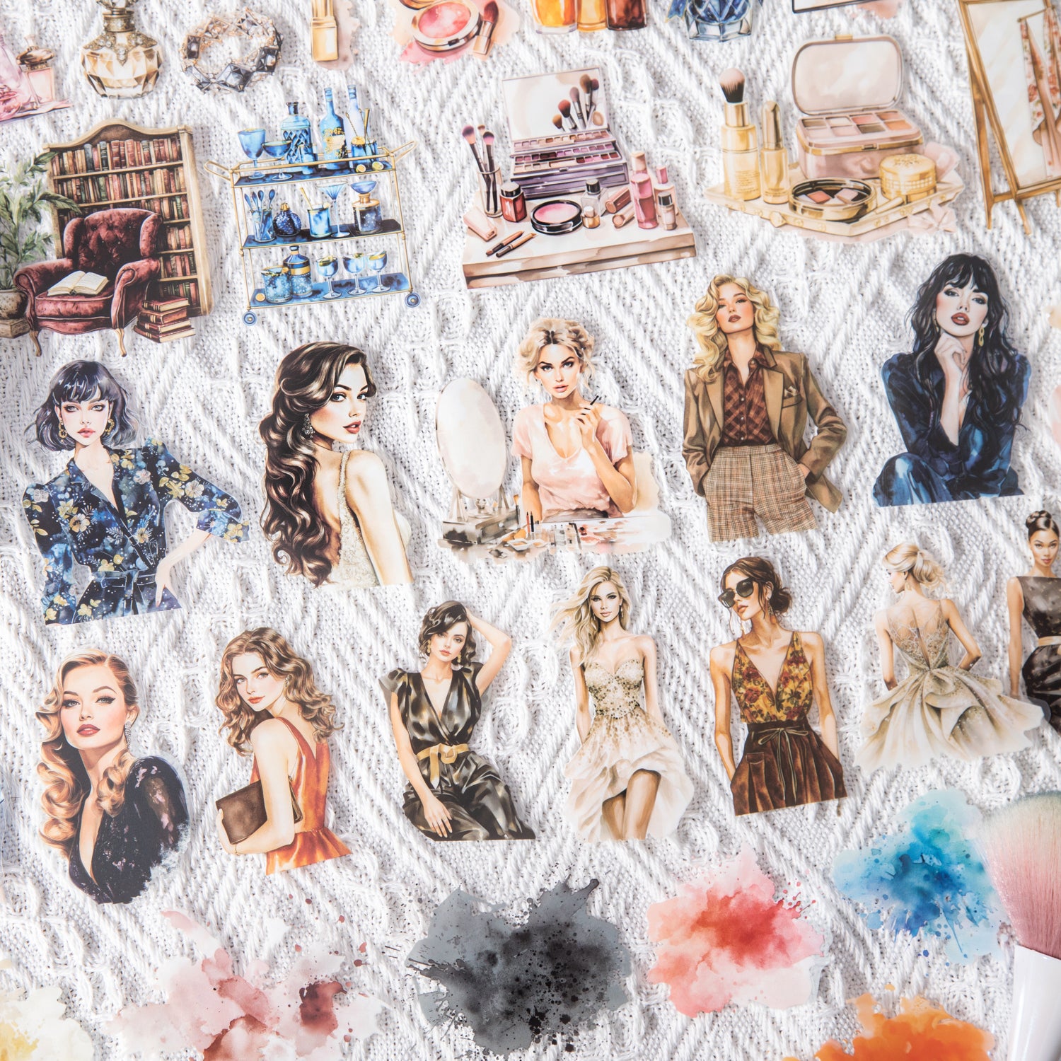 0722 Paris salon PET sticker -20Pcs each pack