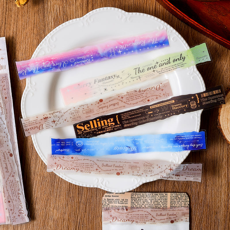 0524 Words and music PET Sticker -20Pcs each pack