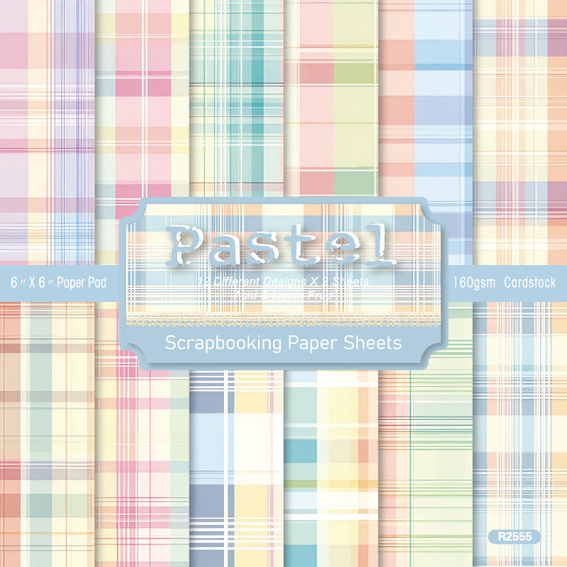 0726 Pastel Background Paper R2555 -24Pcs each pack