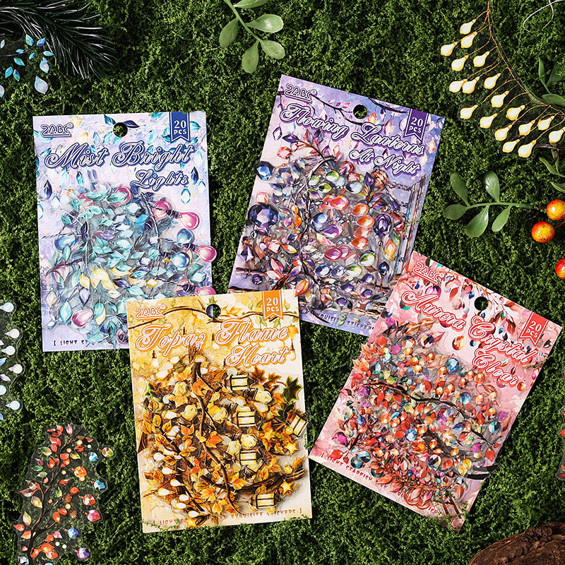 0523 The world of lights PET Sticker -20Pcs each pack