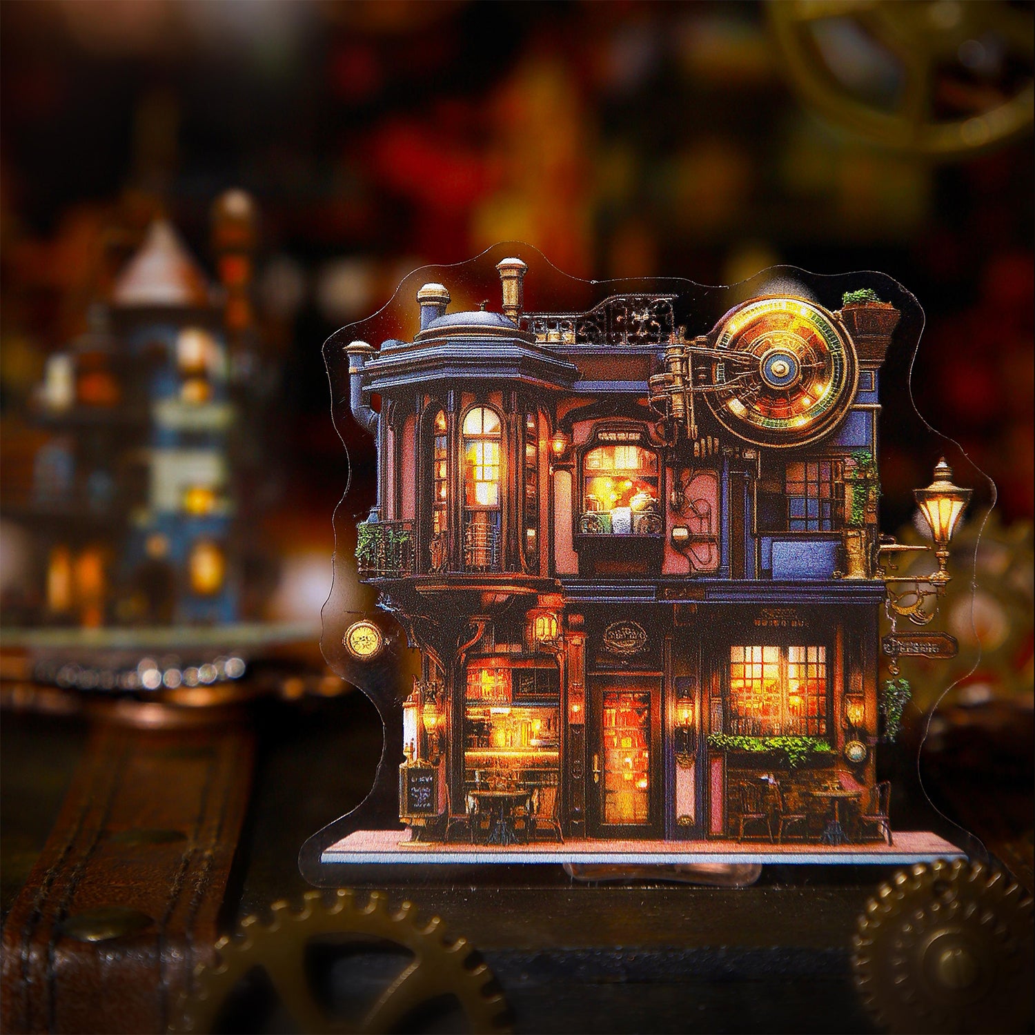 0802 Steampunk House PET Sticker -30Pcs each pack