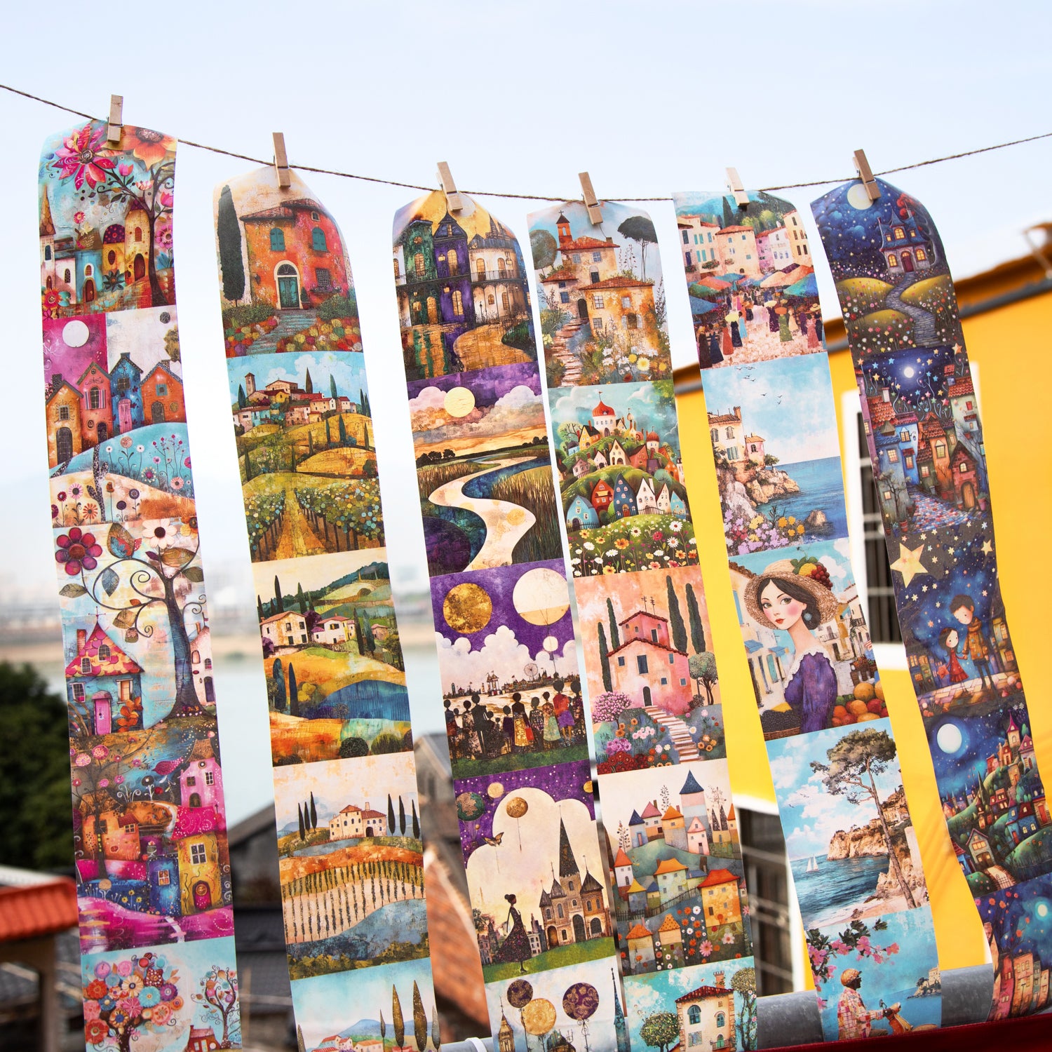 0423 Small Town Life Series Washi tape -8CM*2M