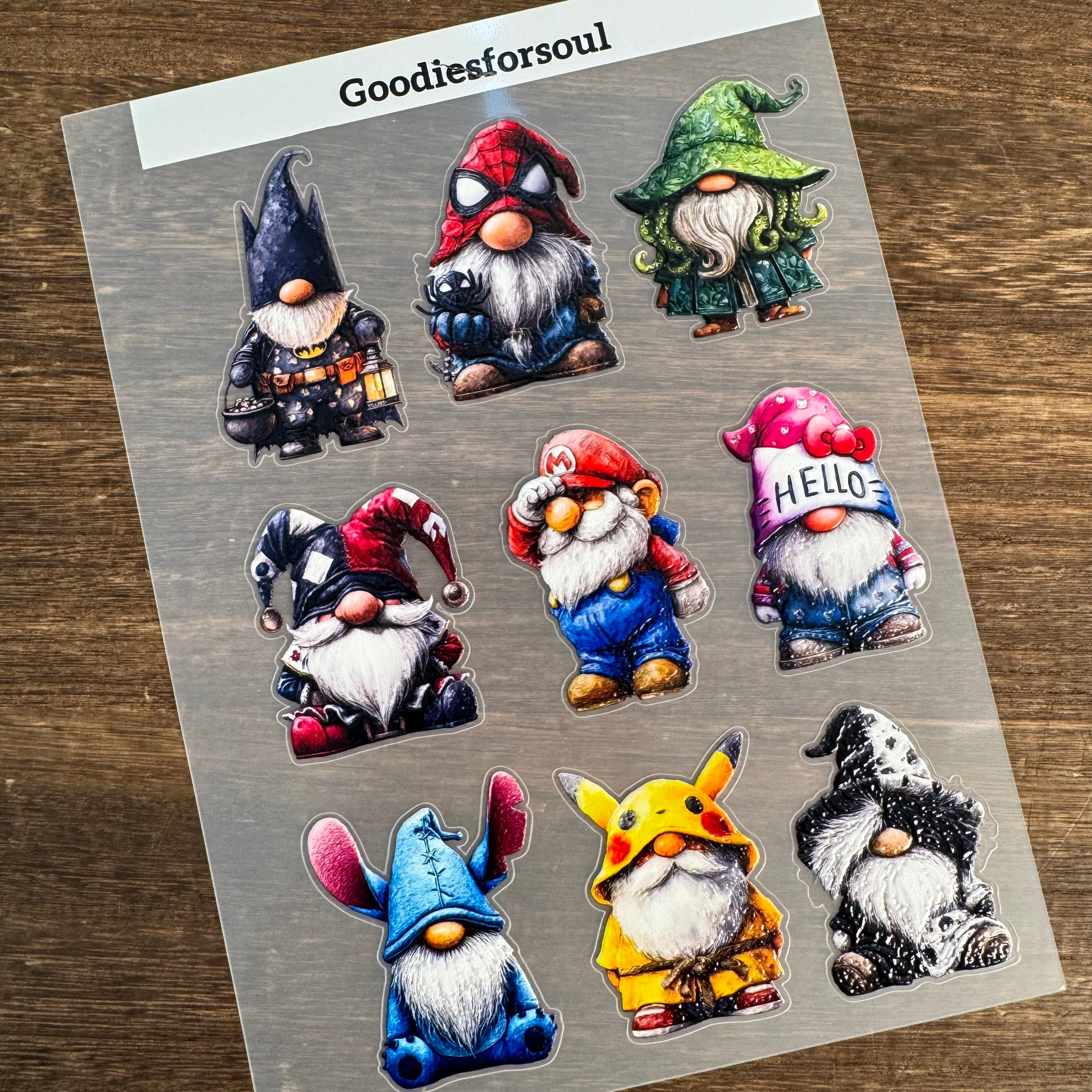 3D Halloween Party Character PET Stickers (A) 1pcs