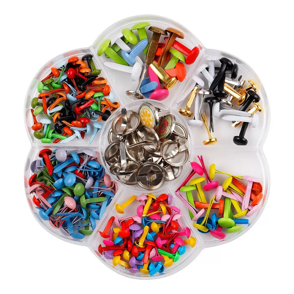 0530 6-12mm Mixed Metal Two-Claw Nails for Handmade DIY Materials
