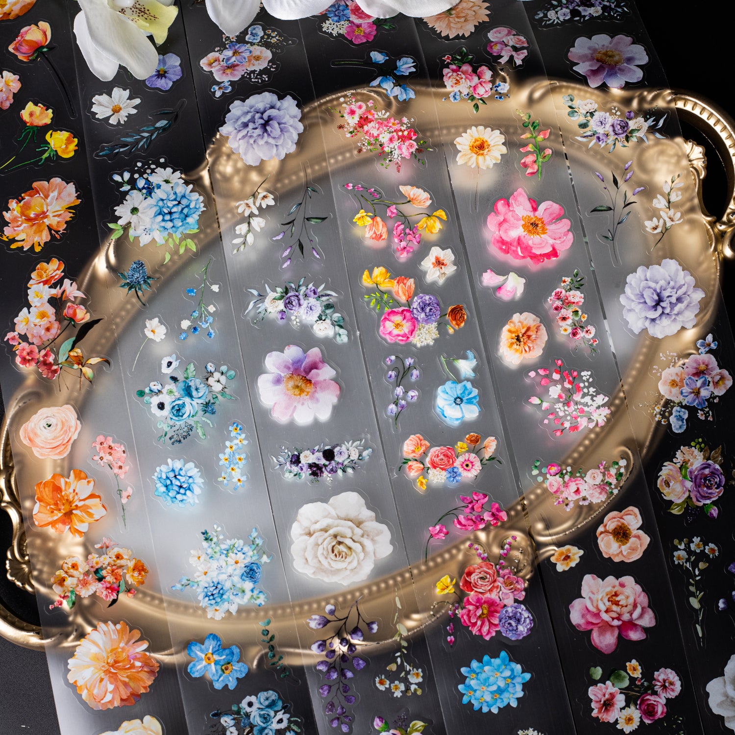 0326 Letter to flower Series PET tape -5CM*2m