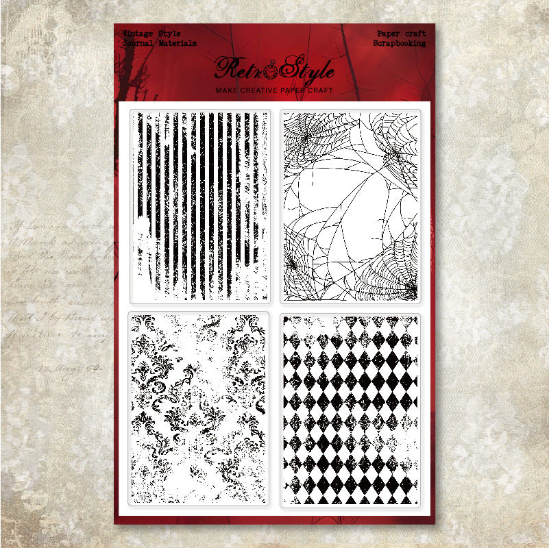 Vintage Halloween Grunge Texture background stamp (15 x 20 cm)