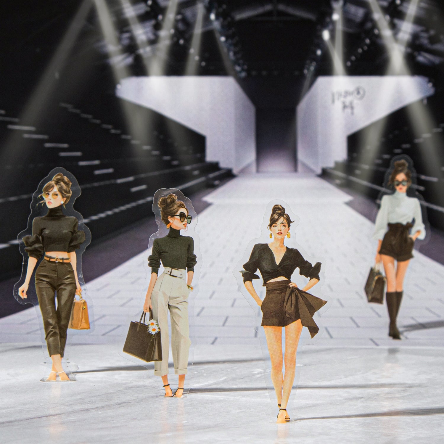 0811 Anne's Fashion Diary PET Sticker -20Pcs each pack