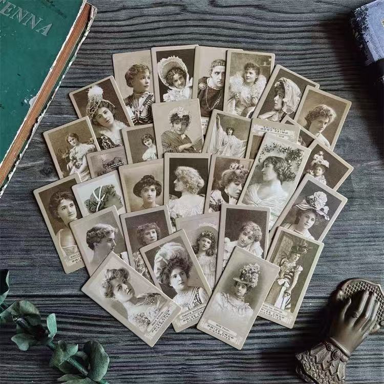 Vintage European Noblewoman cardstock paper -30Pcs each pack