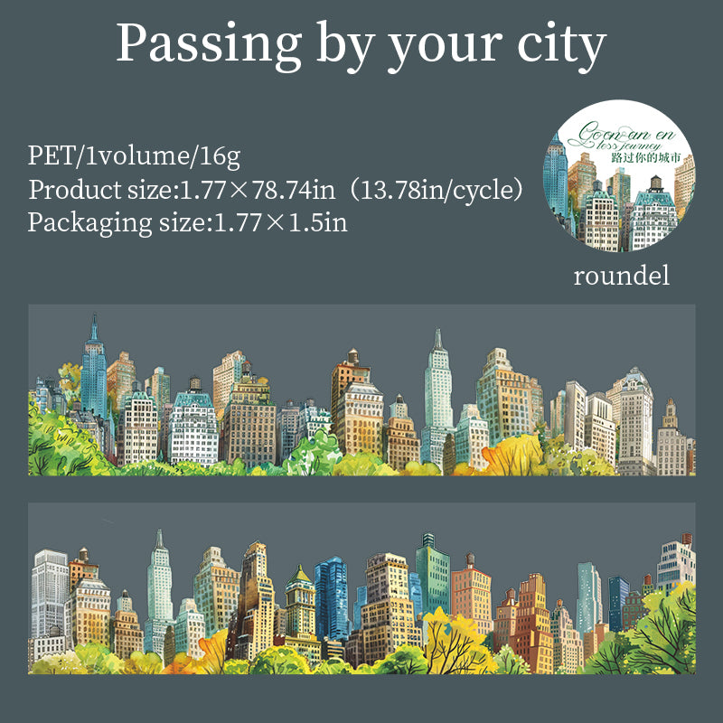 0320 Embark on an endless journey Series PET tape -4.5cm*2m