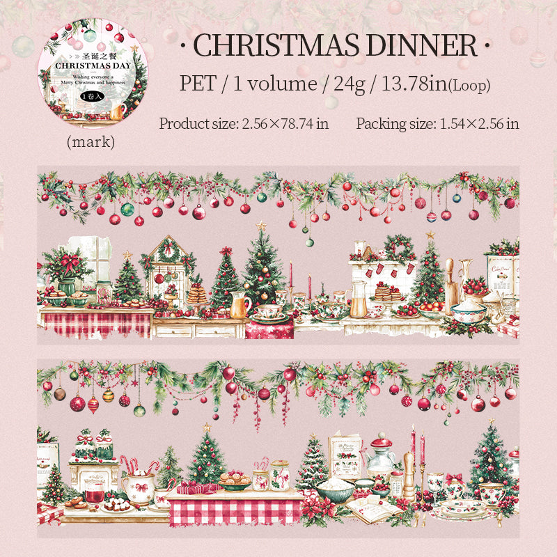 Christmas PET tape -6.5CM*2M