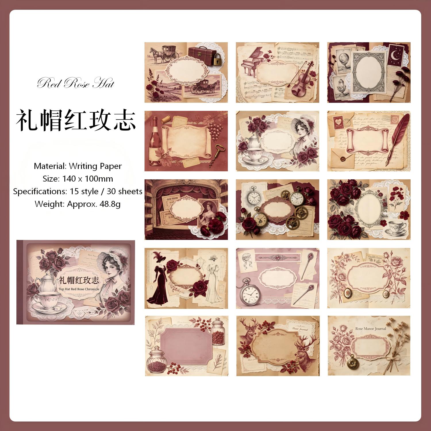 The Vintage Era Paper -30Pcs each pack