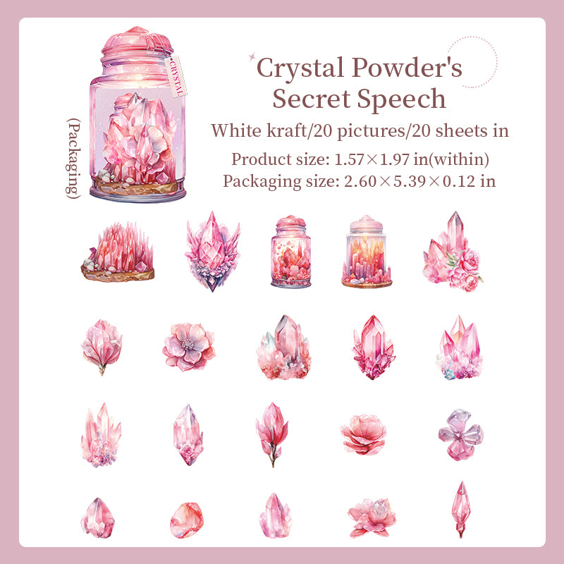 Crystals Solid Sticker -20Pcs each pack