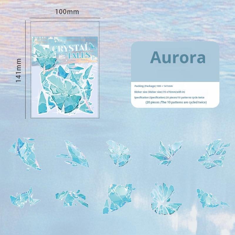 Broken crystal PET sticker -20Pcs each pack