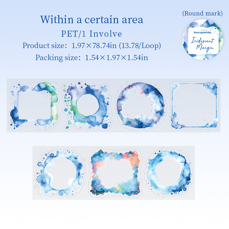 0730 Color border PET tape *pre-cut -5CM*2M