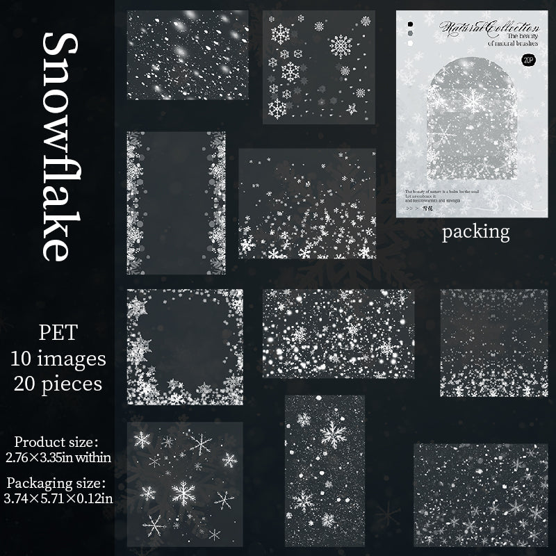 Natural collection PET Sticker -20Pcs each pack