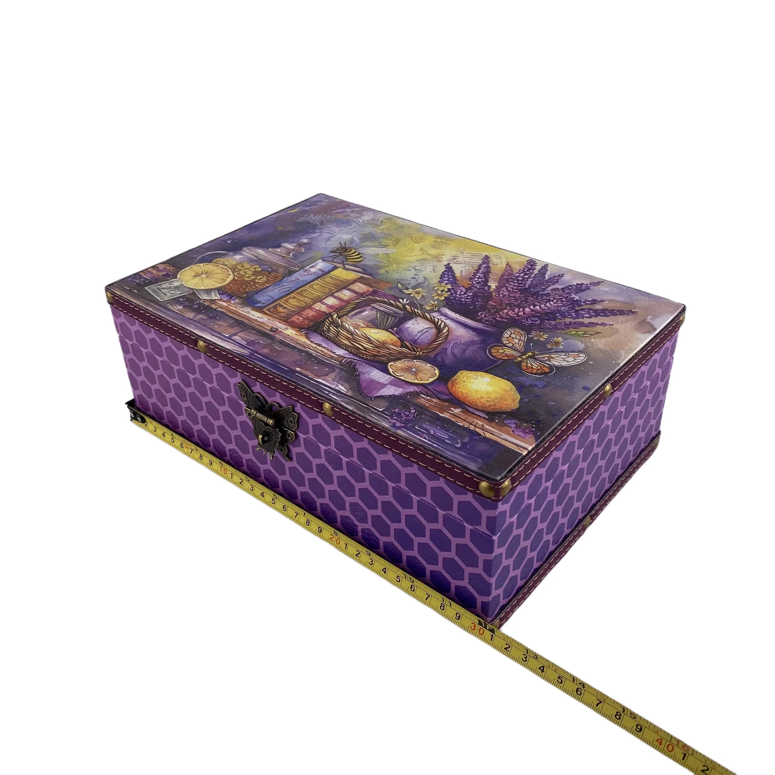 G37- Lavender wooden box (Side purple)