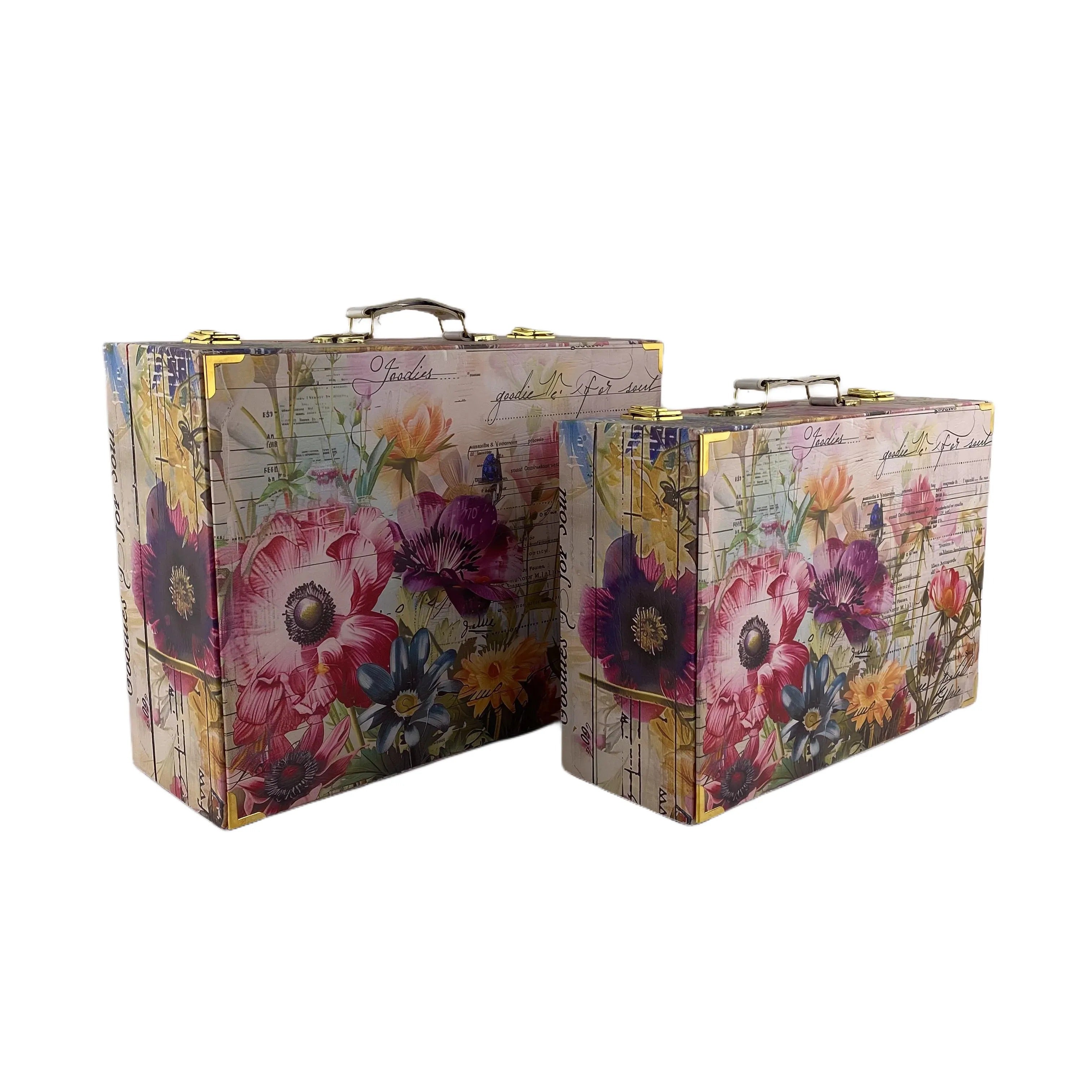 G25- Floral suitcase