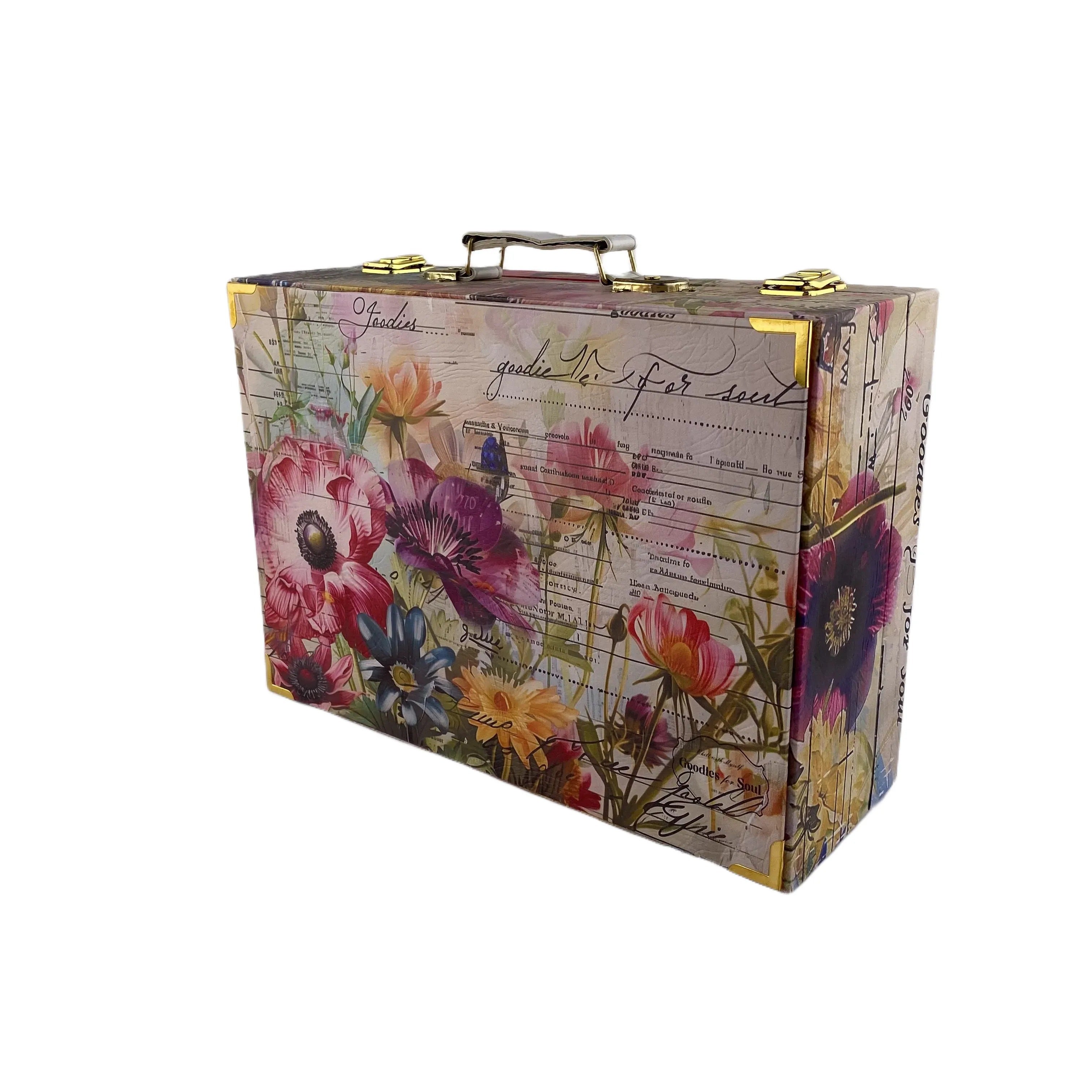 G25- Floral suitcase