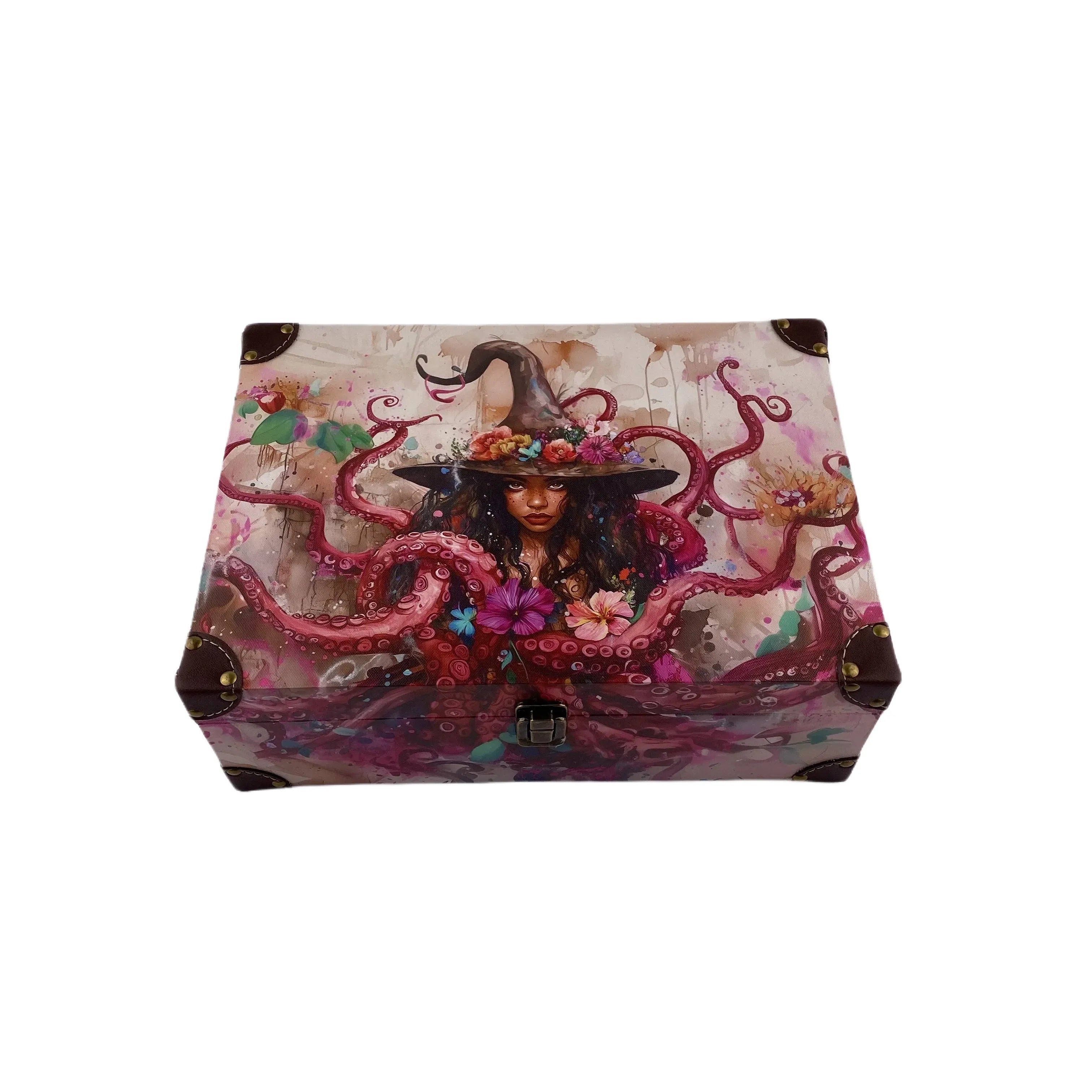 G88- Octopus Witch wooden box