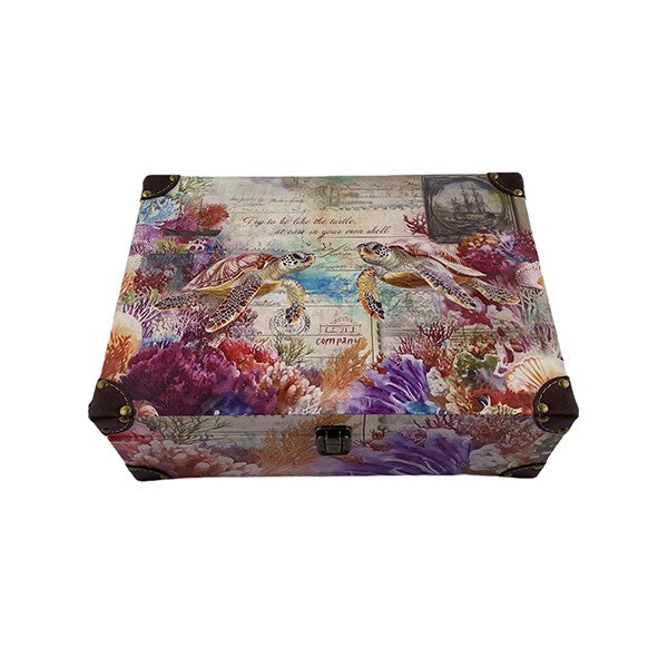 G63- Sea Turtles wooden box