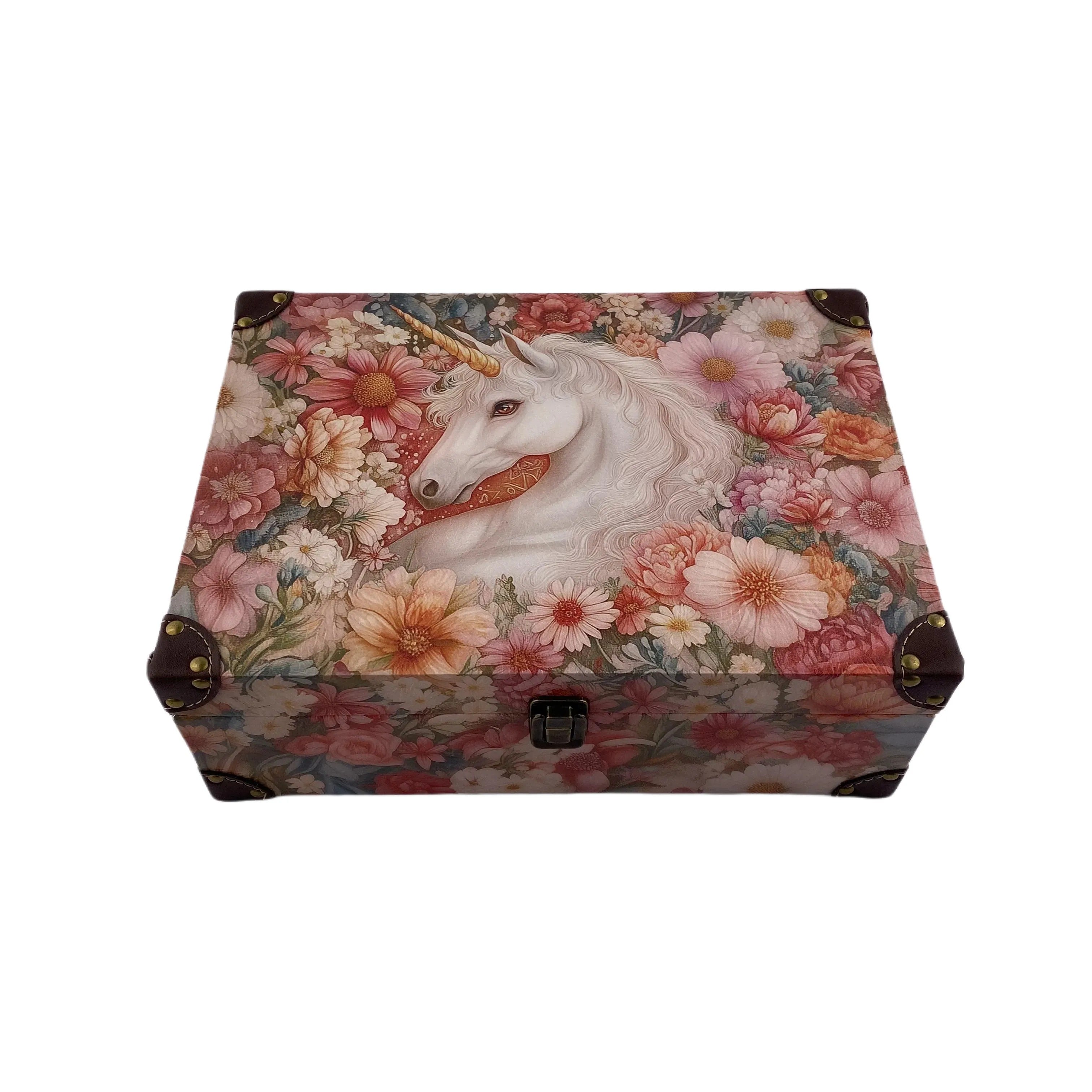 G85- Unicorns Wooden box