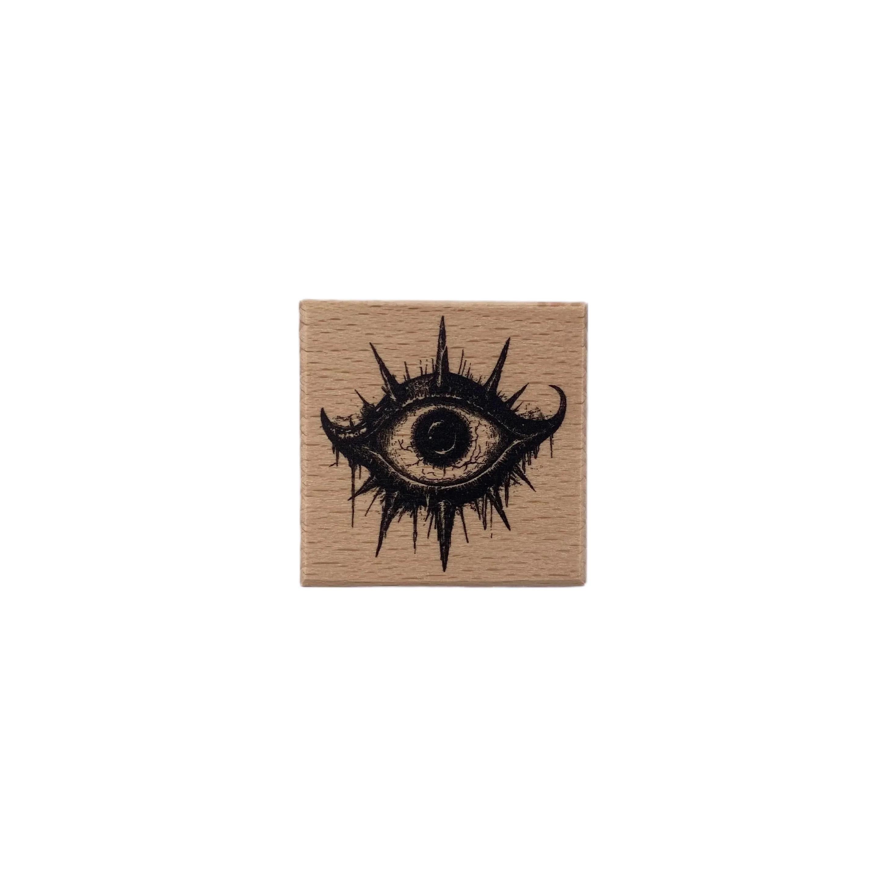 Devil's Eye wooden stamp 4*4 cm