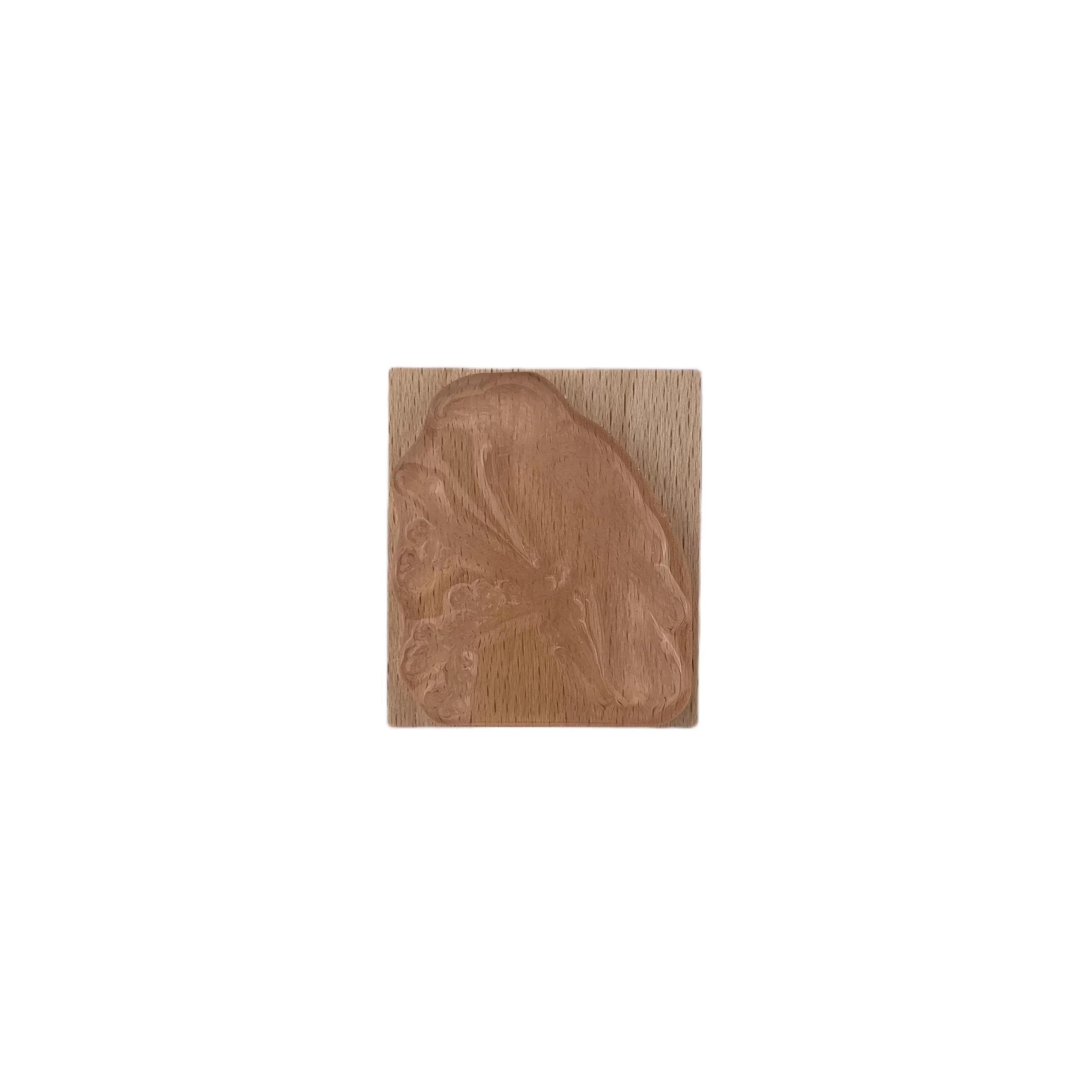 Crows wooden stamp 4*3.5 cm