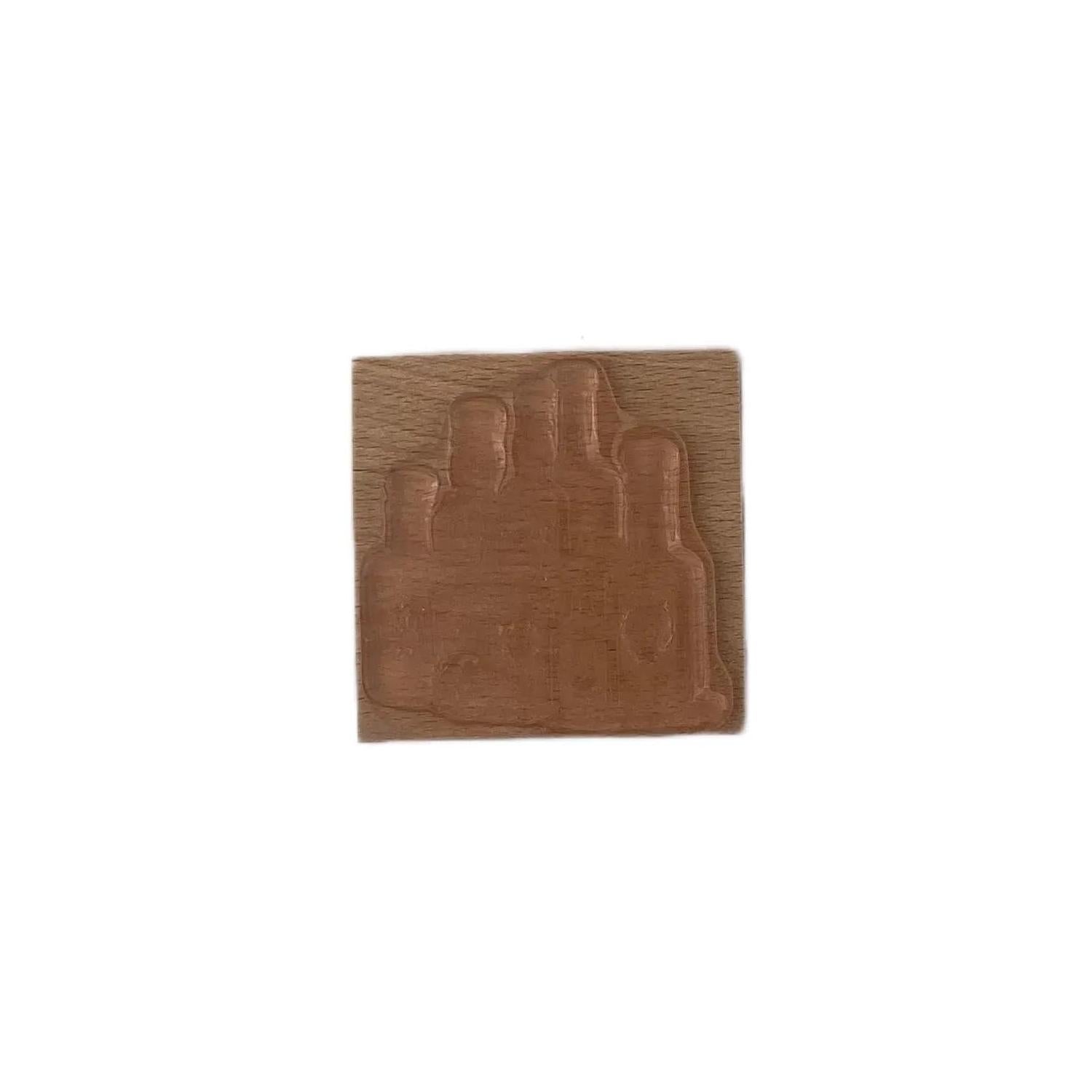 Poison wooden stamp 5*5 cm