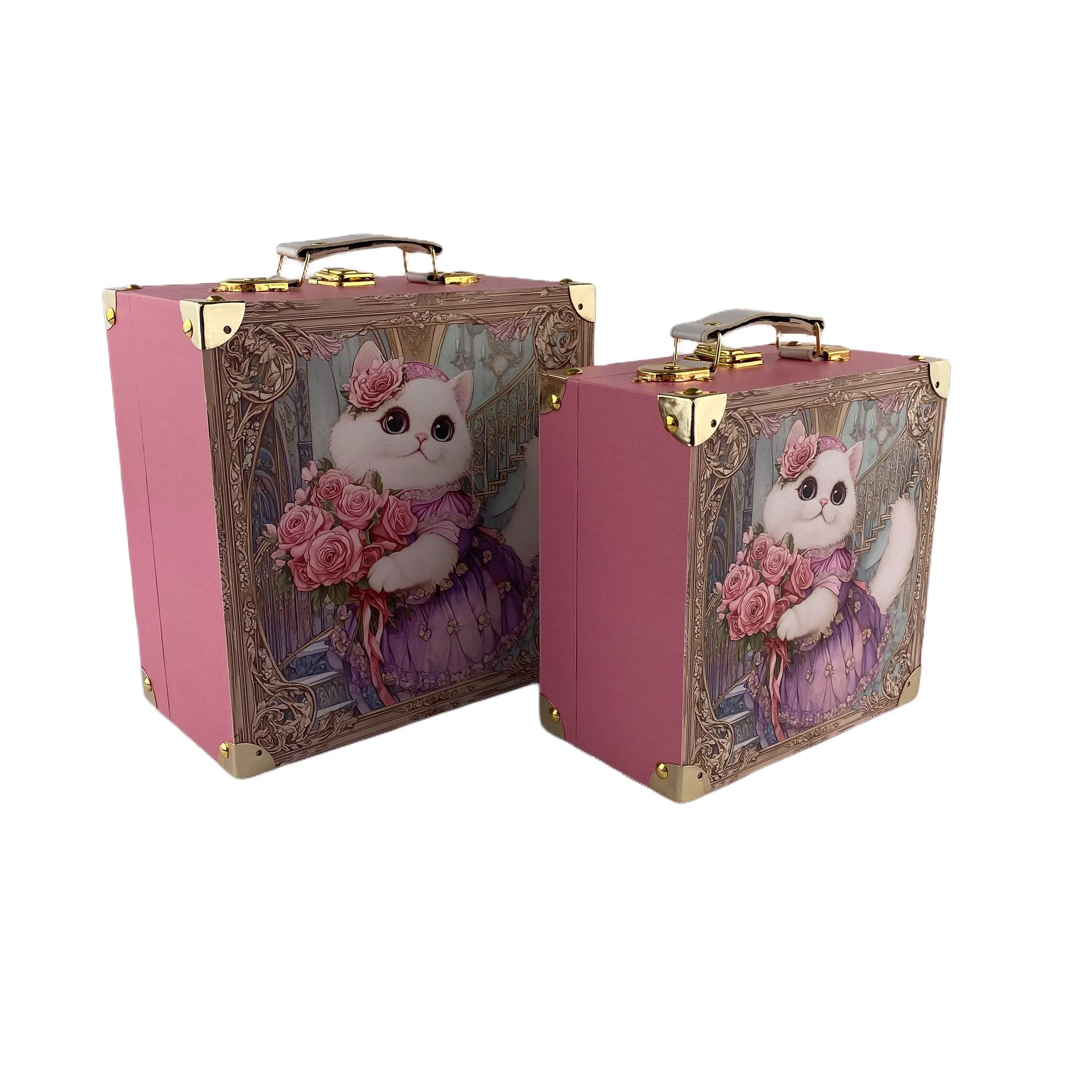 G132- Cat Princess suitcase
