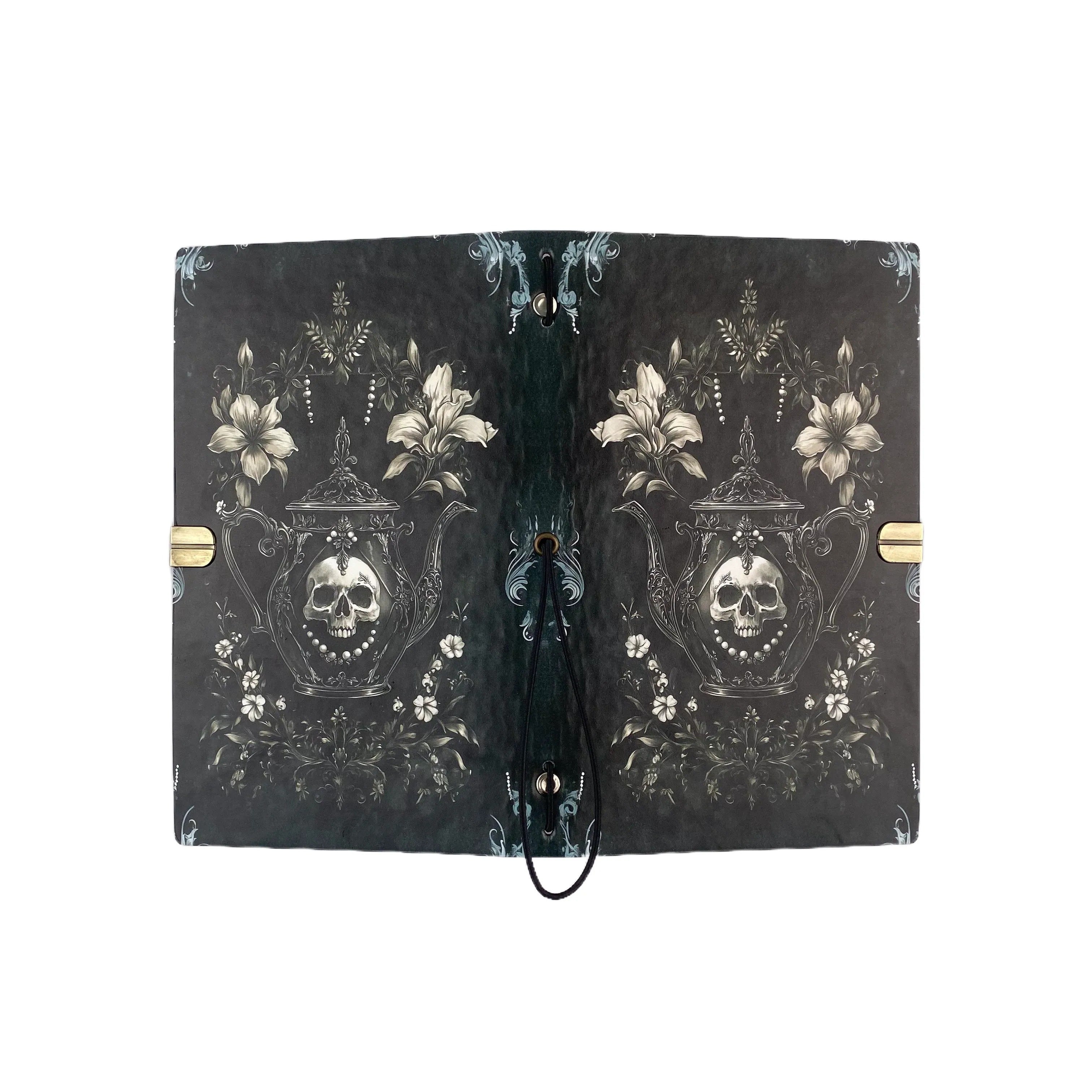 J65- Skull teapot journal*A6