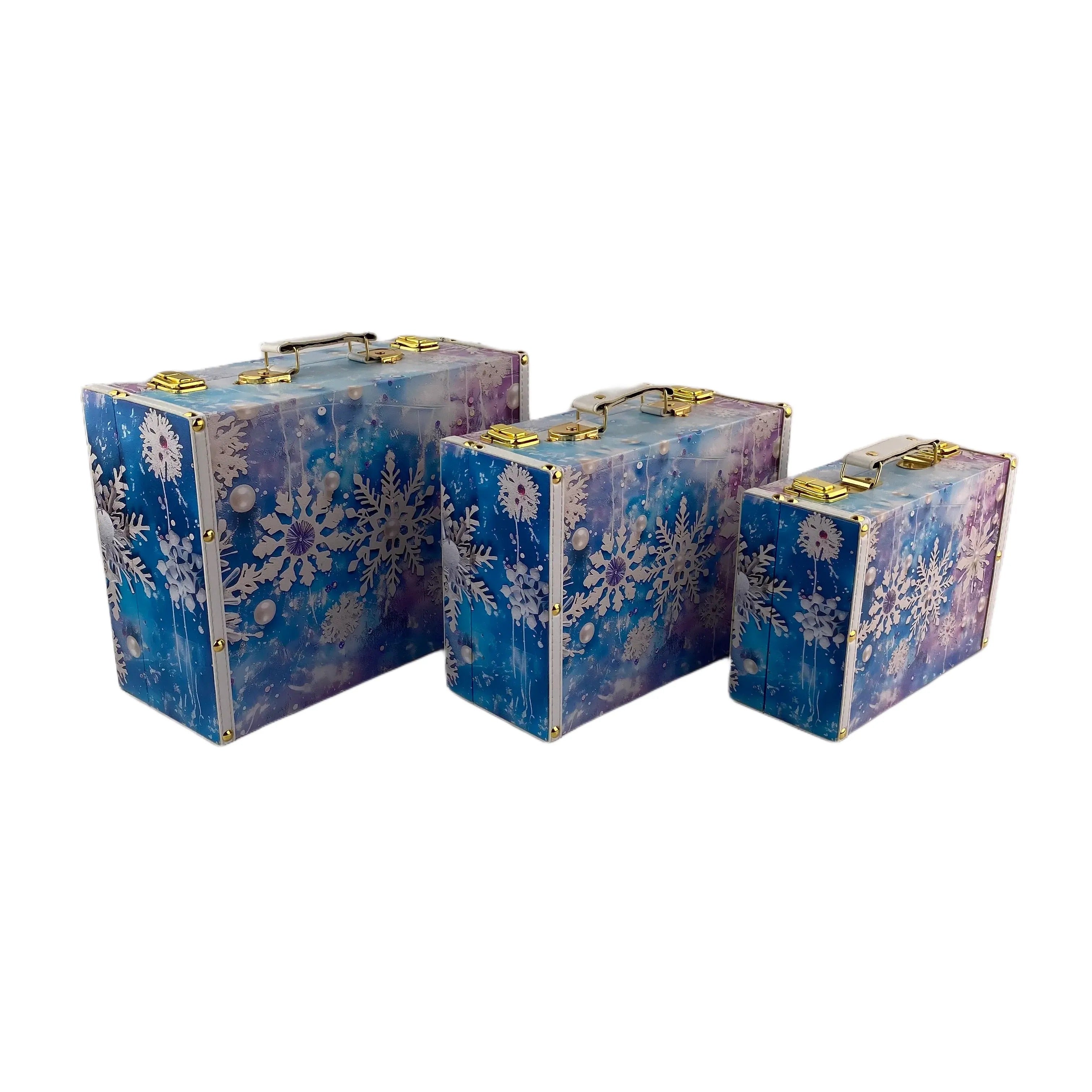 G148- Snowflake suitcase