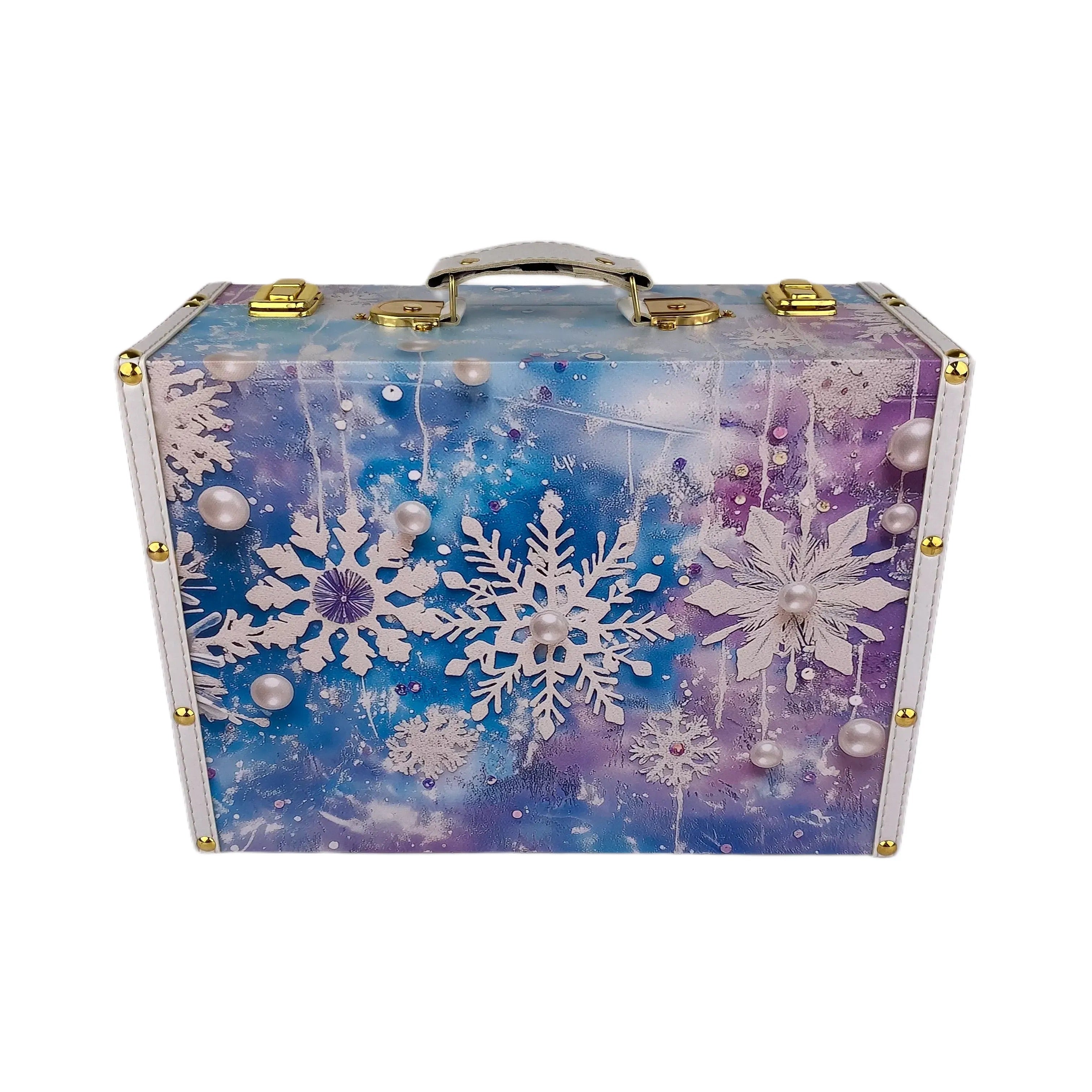 G148- Snowflake suitcase