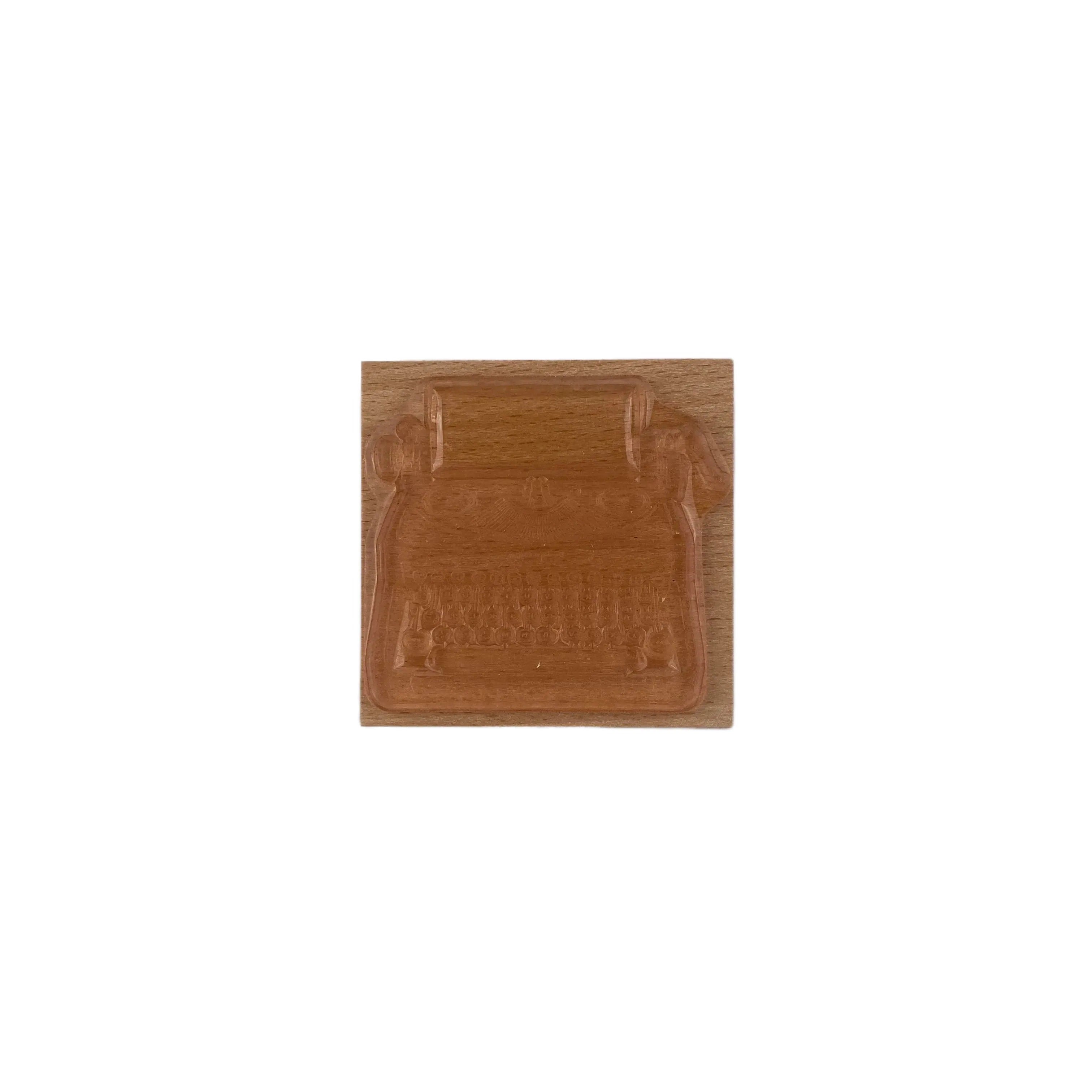 Typewriter Wooden Stamp 6*6cm