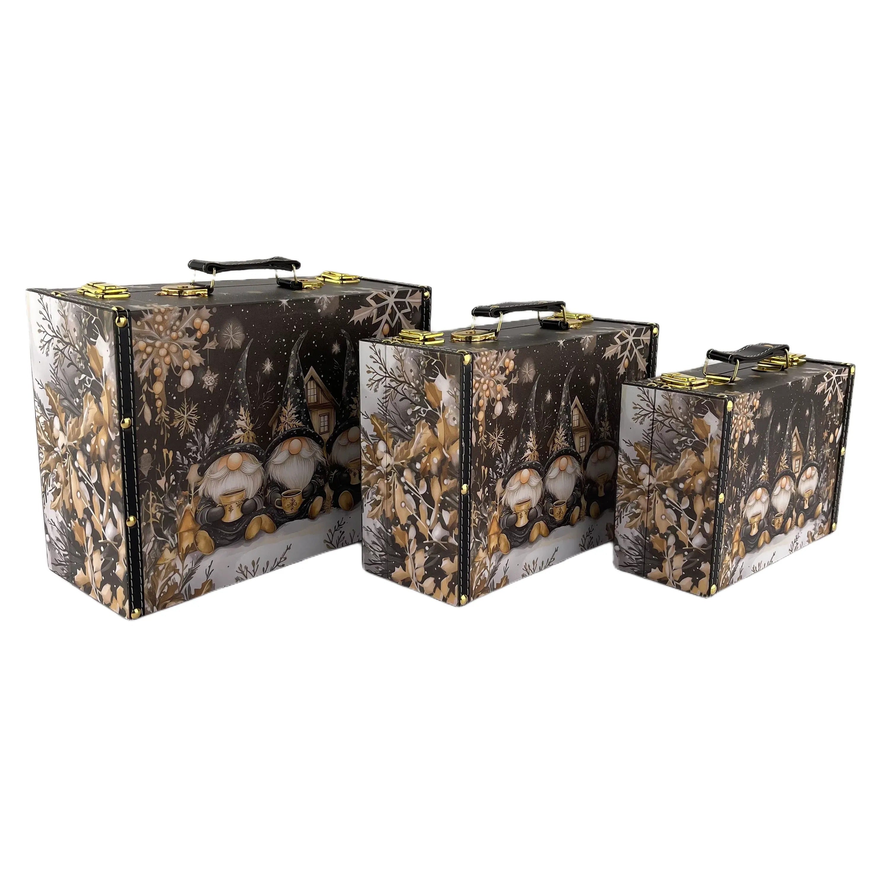 G200- Christmas Gnome Suitcase