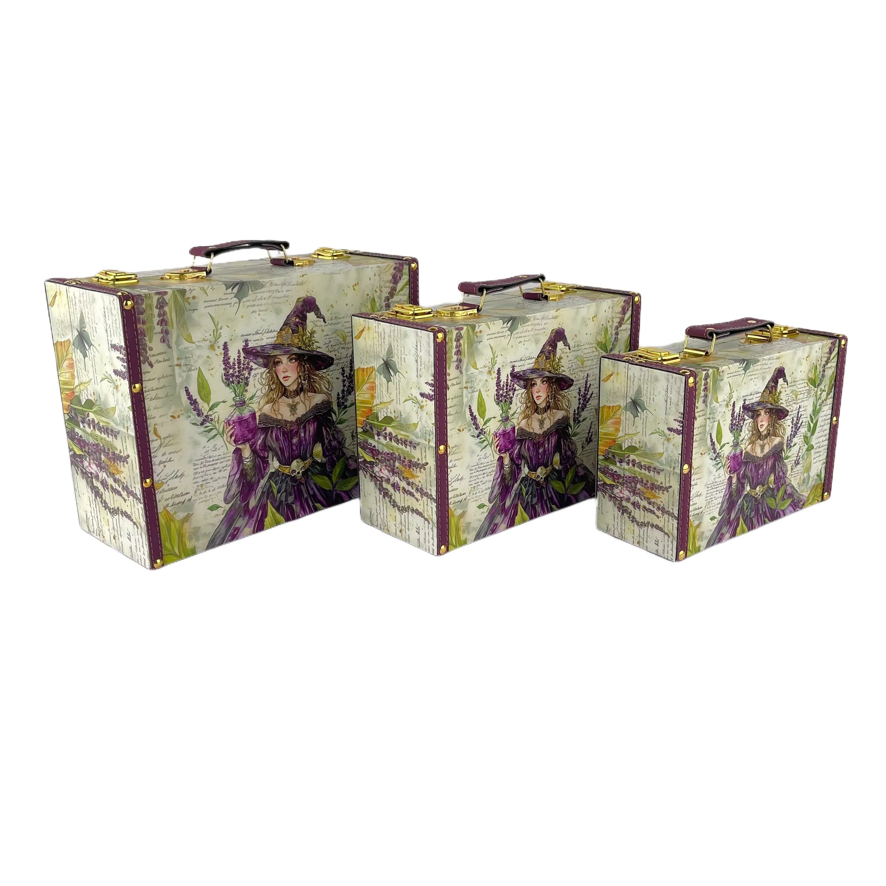 G207- Lavender Witch Suitcase