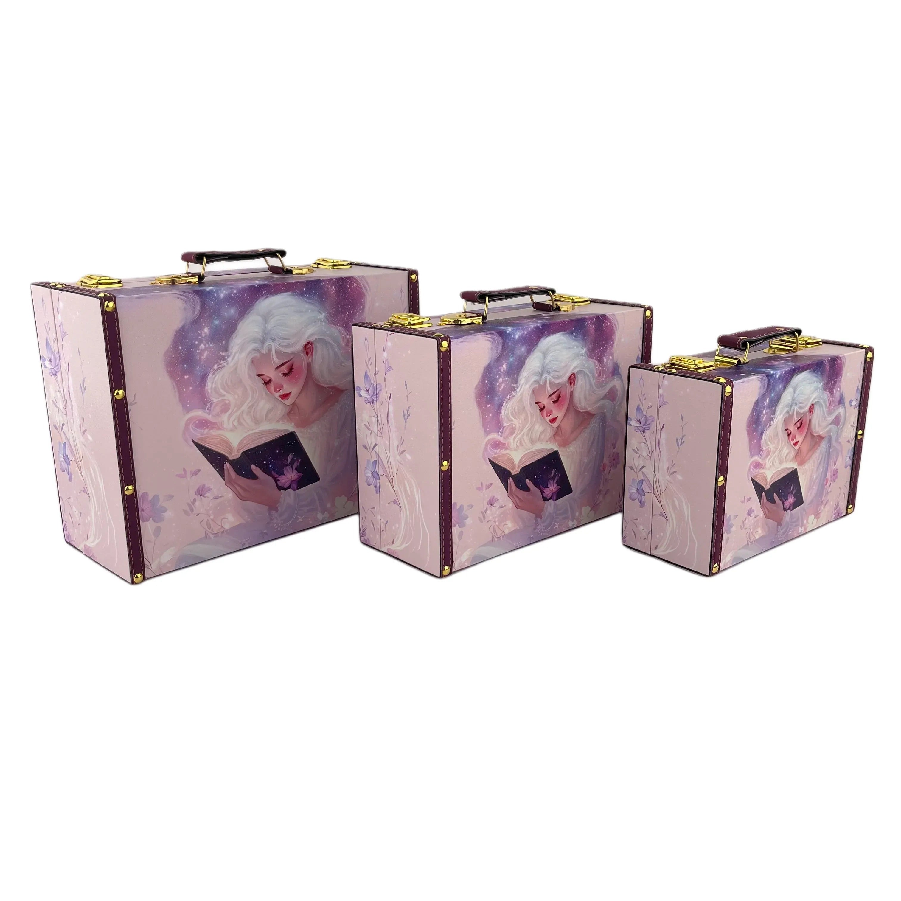 G236- Reading girl Suitcase