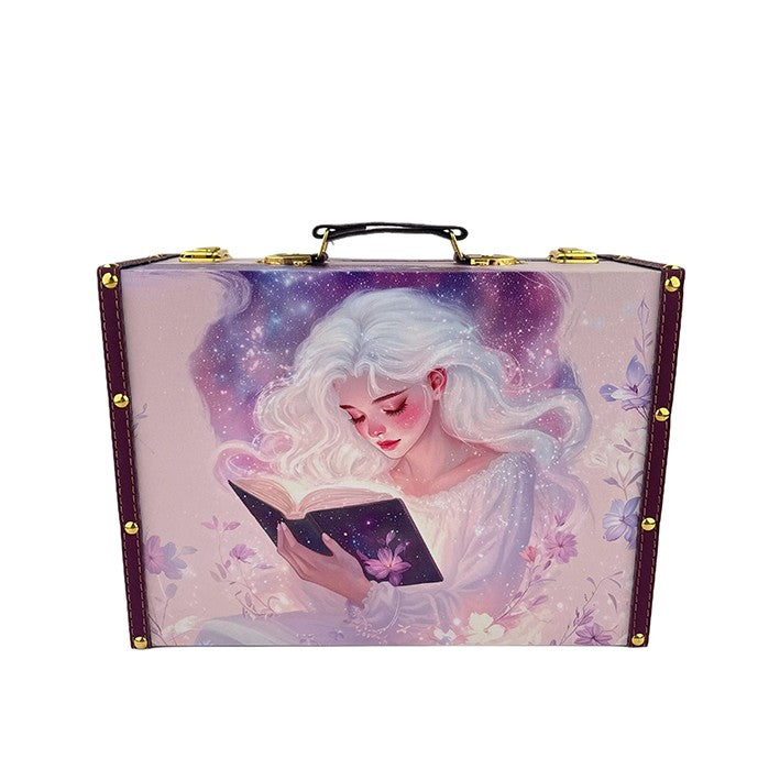 G236- Reading girl Suitcase
