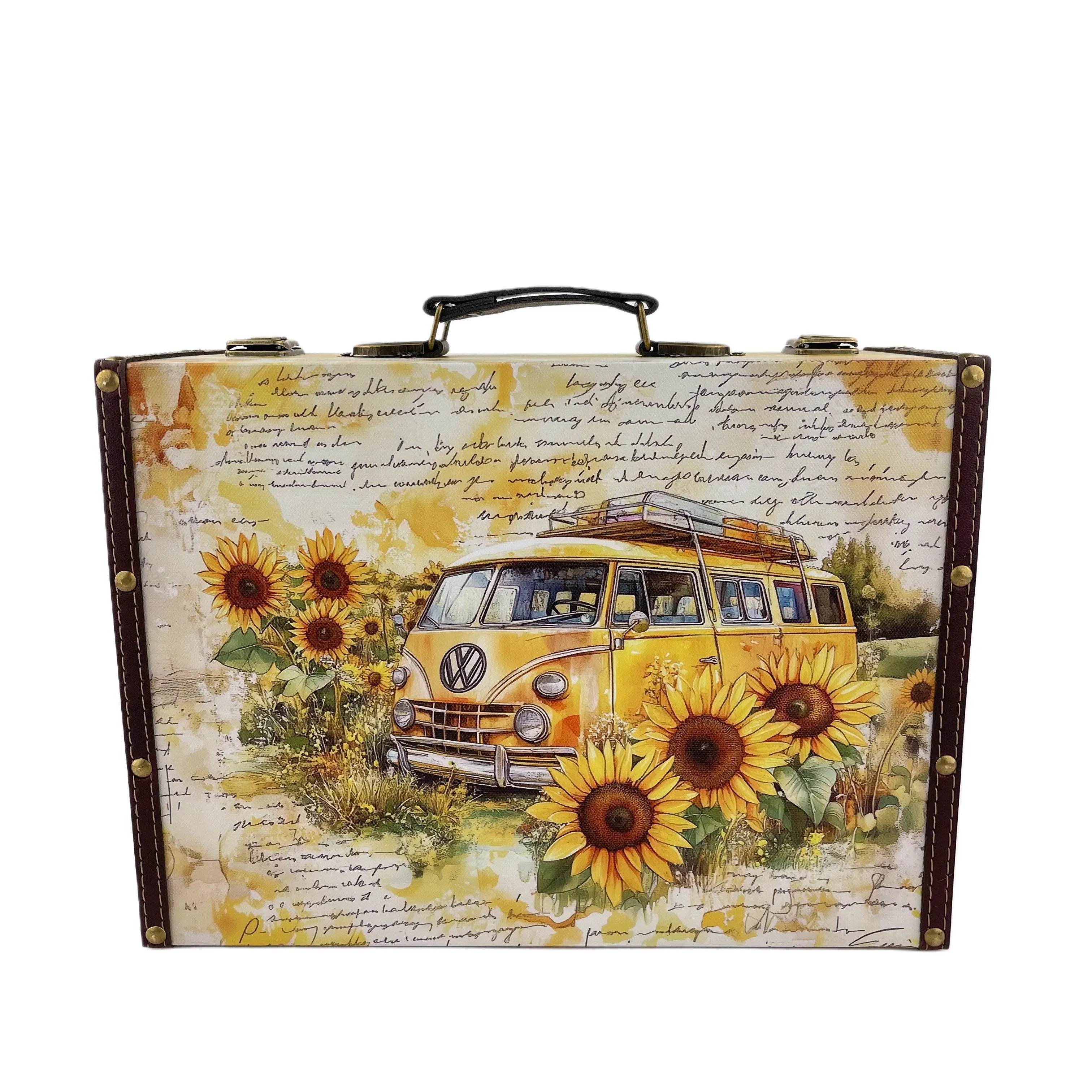 G239- Sunflower and Van Suitcase