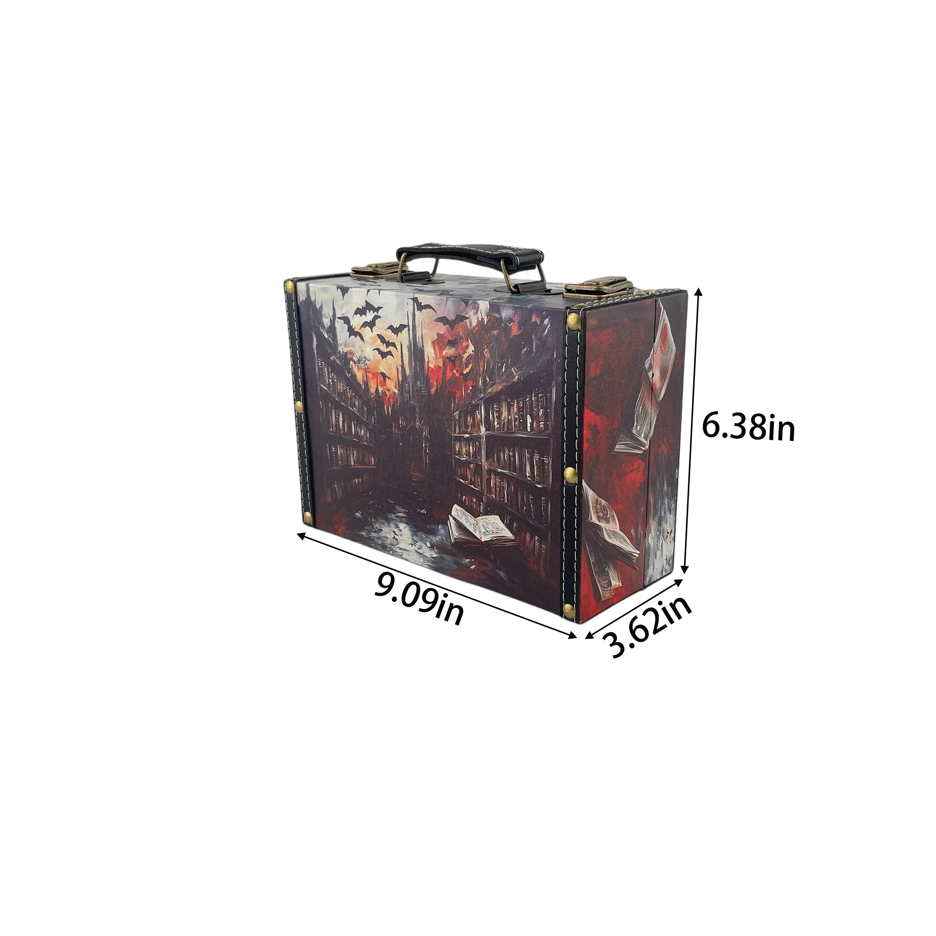 G263- Gothic Library Suitcase