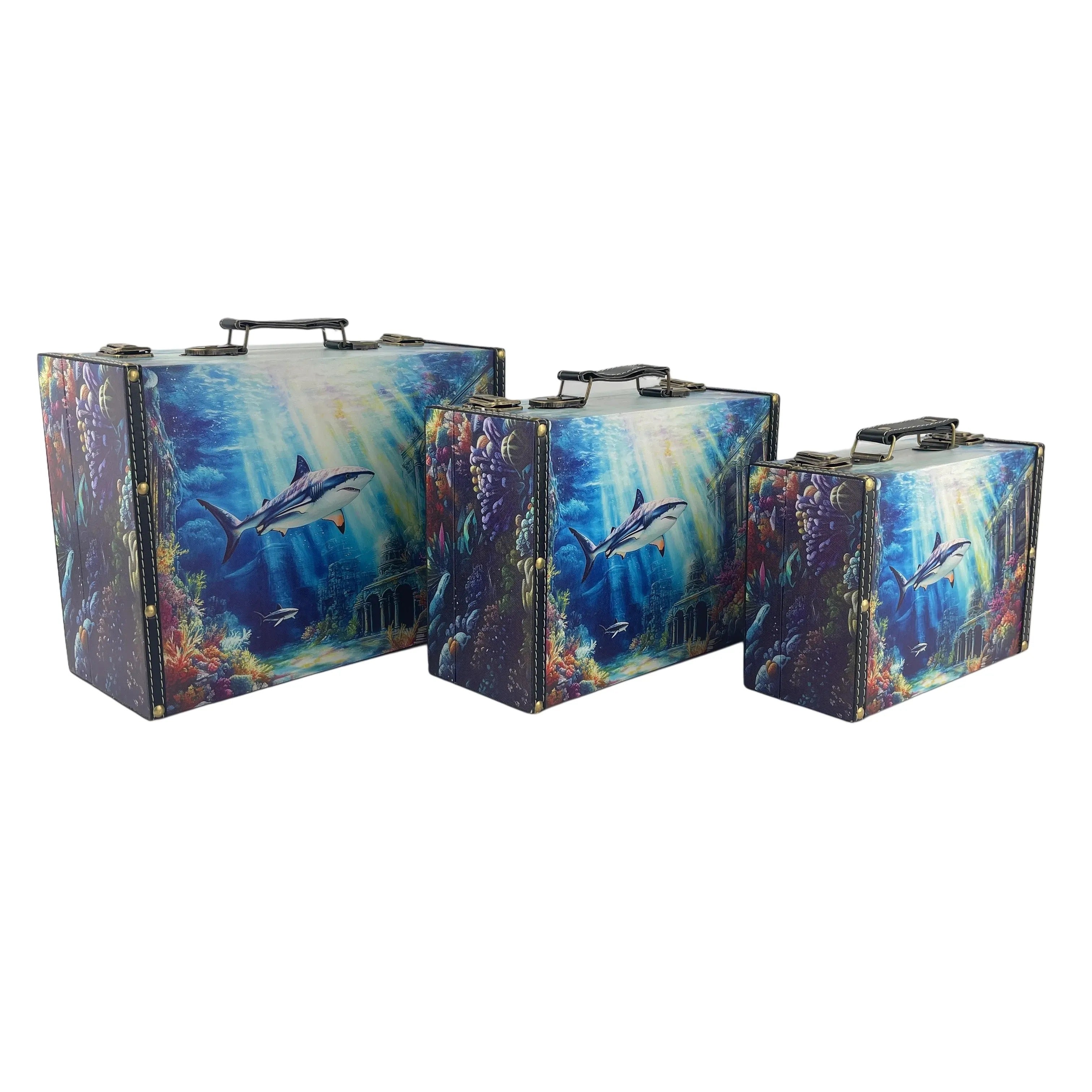 G264- Shark Suitcase