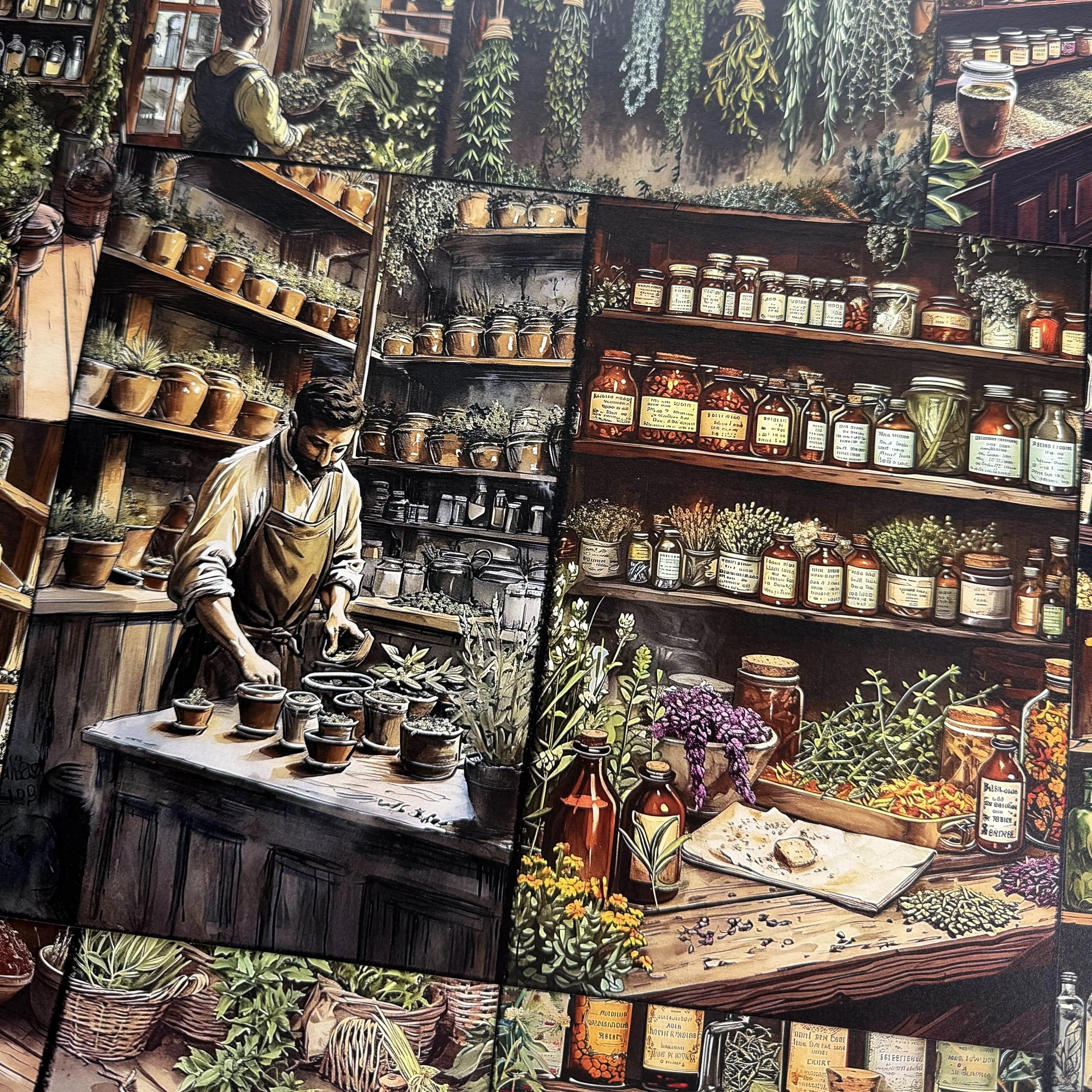 0403 A4 size Magic herbs Style Paper 5 pcs