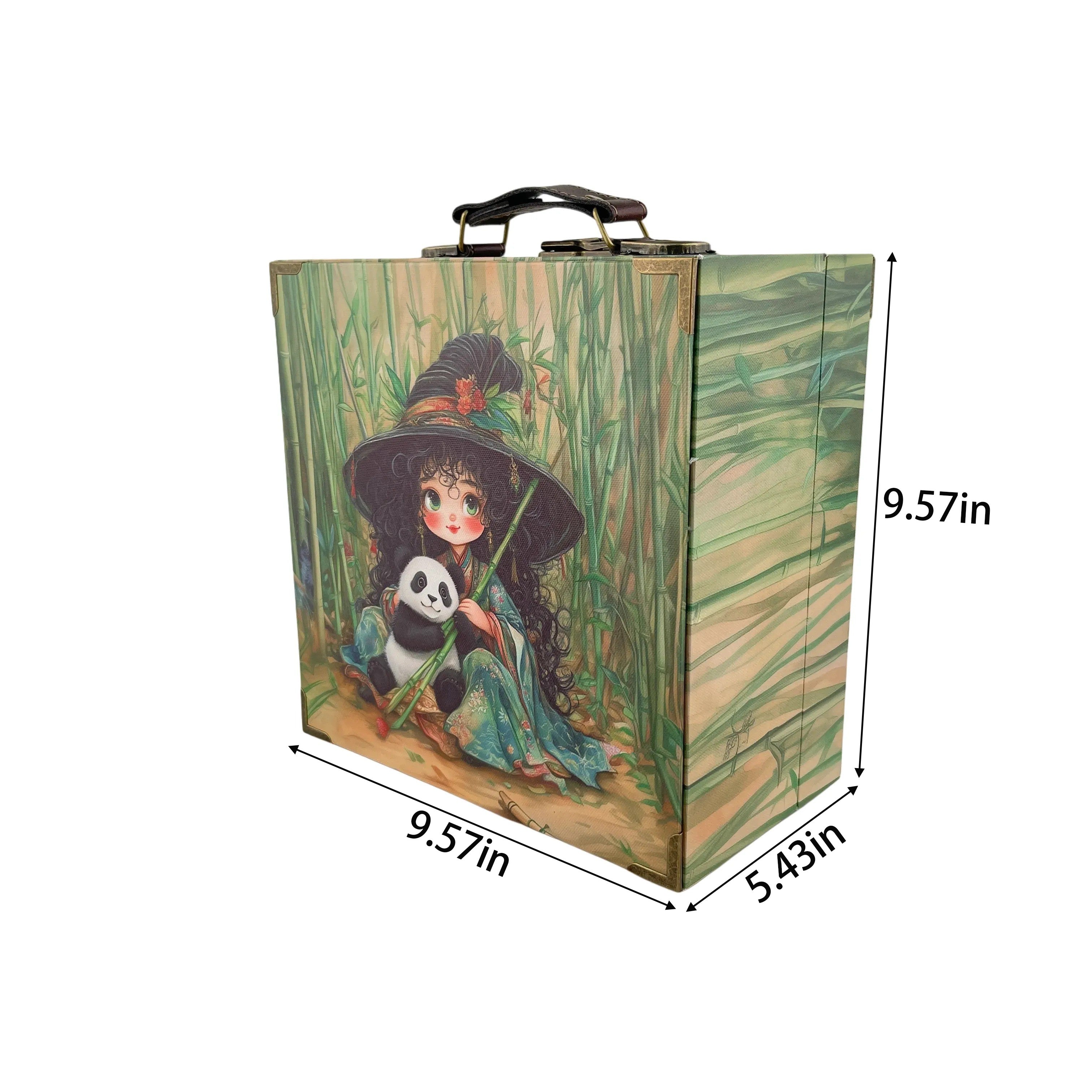 G281- Panda Girl Suitcase
