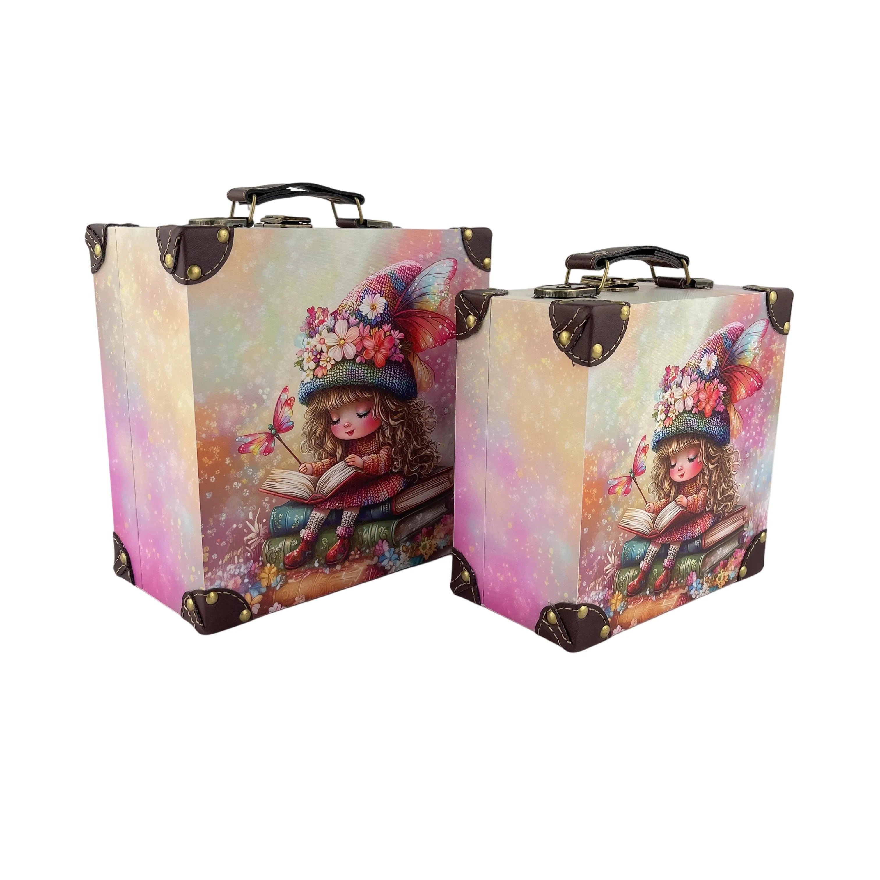 G283- Magic Girl Gnome Suitcase