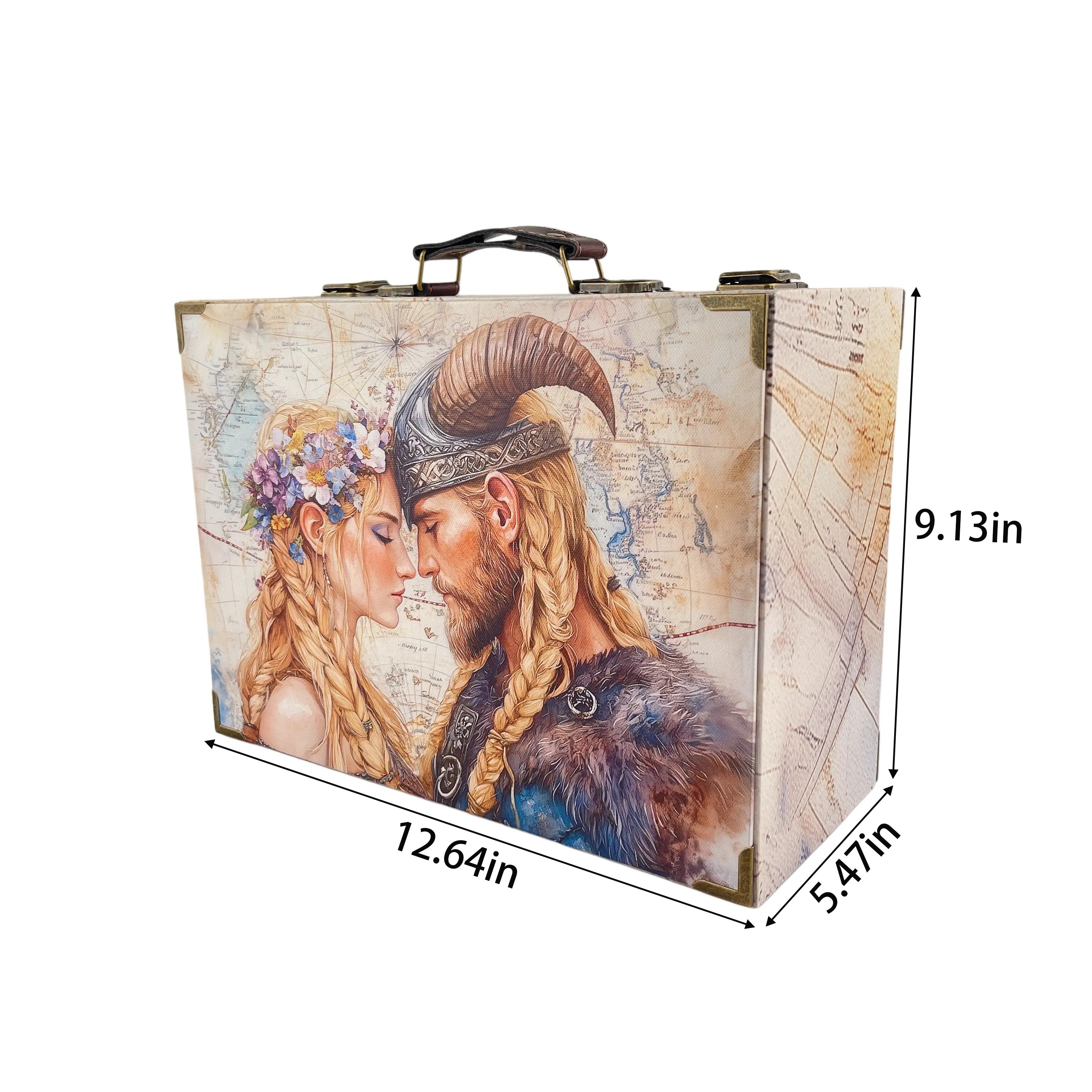G289- Viking couple Suitcase