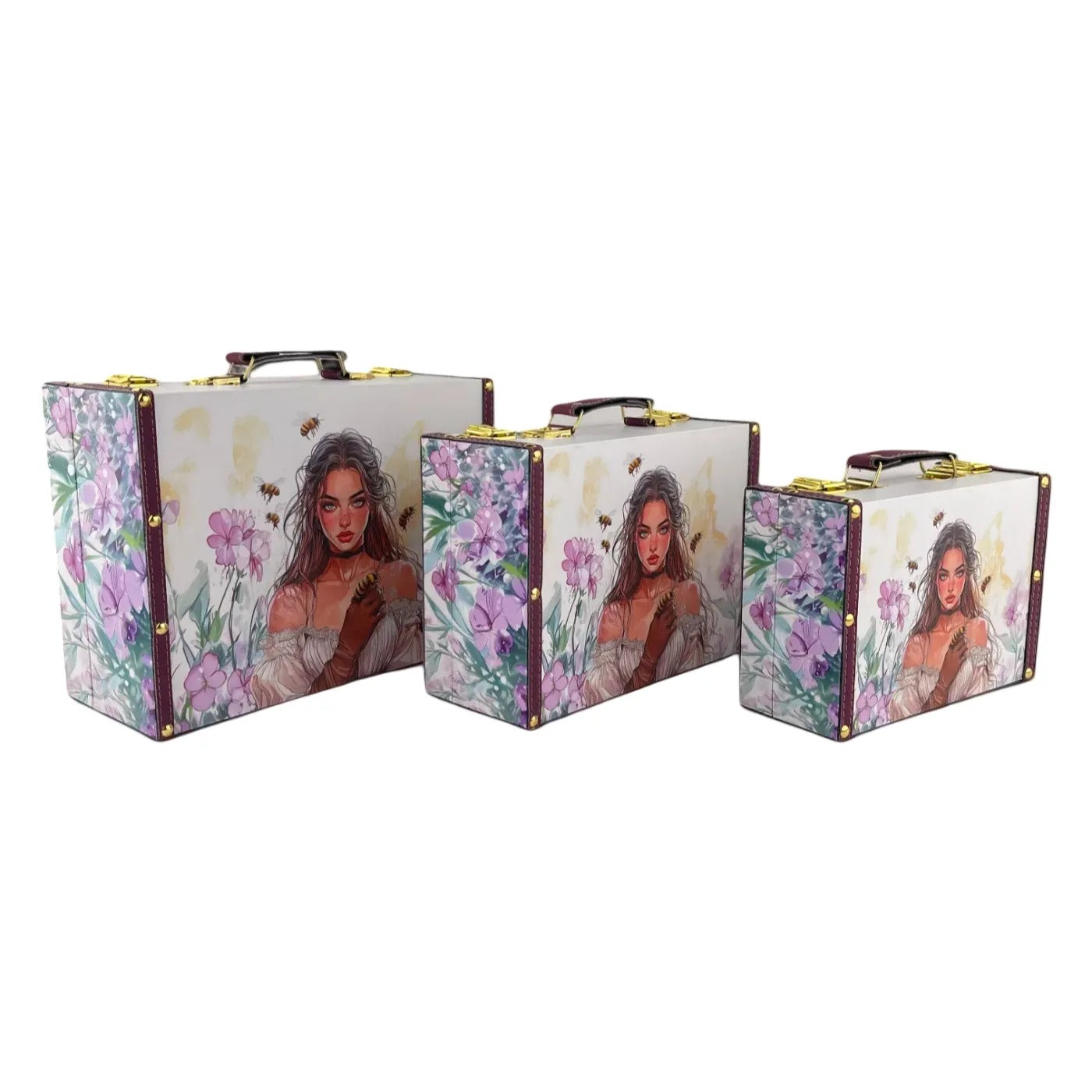 G290- Bee Girl Suitcase