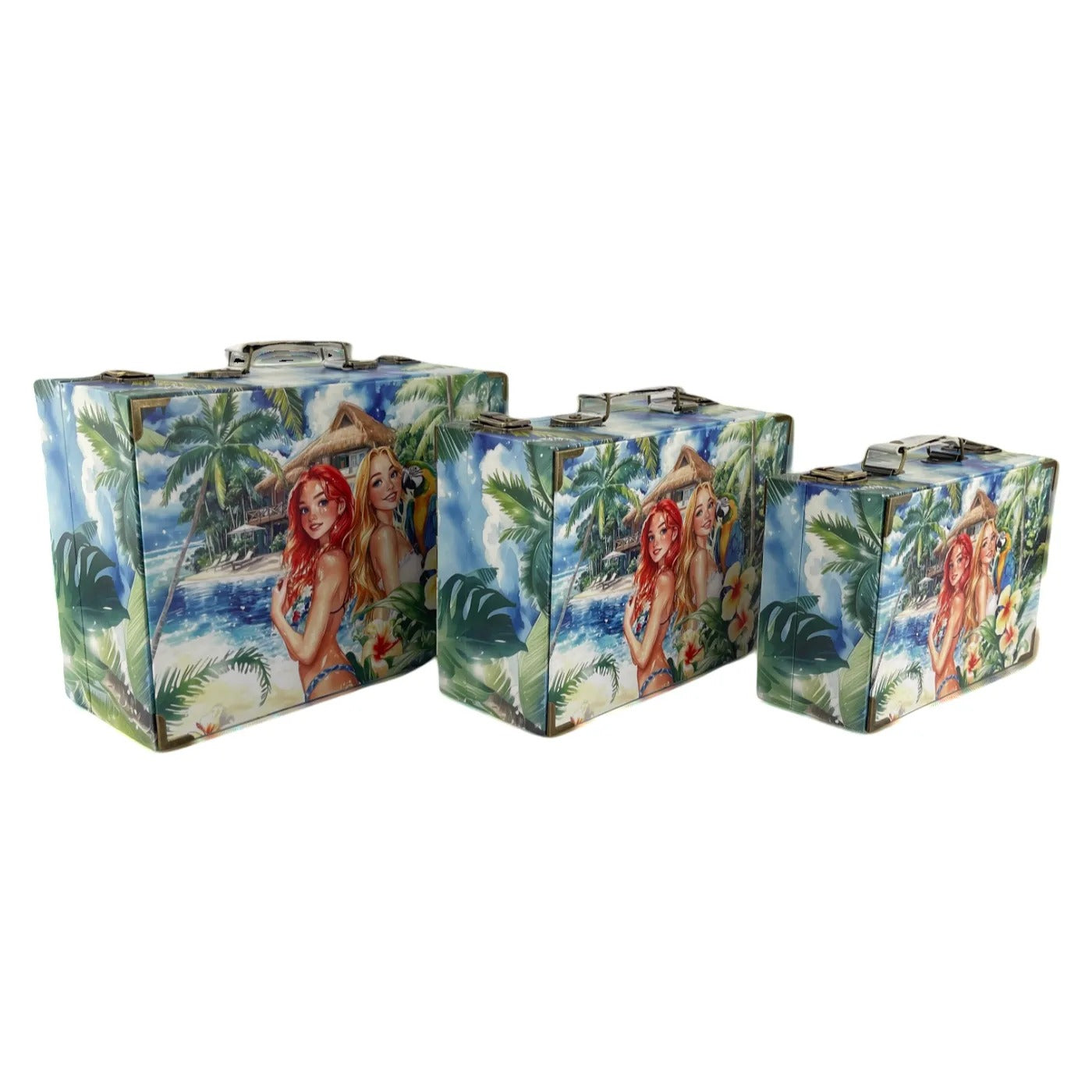 G293- Hawaiian Girl Suitcase