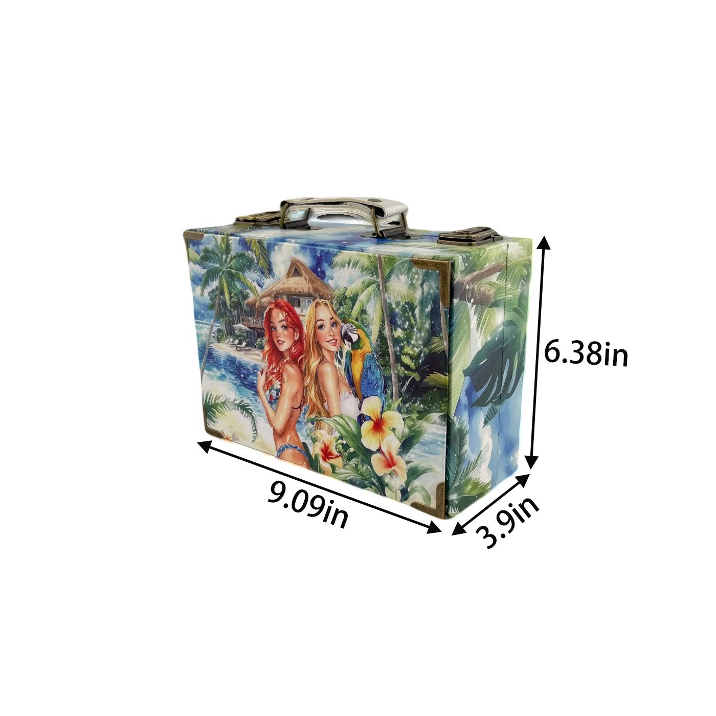 G293- Hawaiian Girl Suitcase