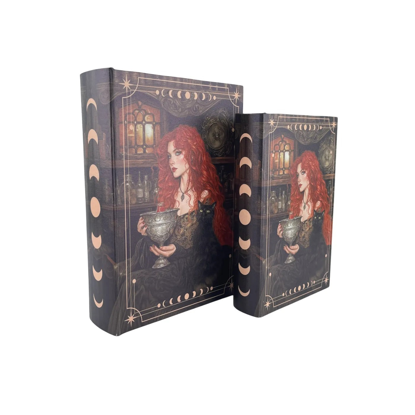 G318- Redheaded Witch Book Box