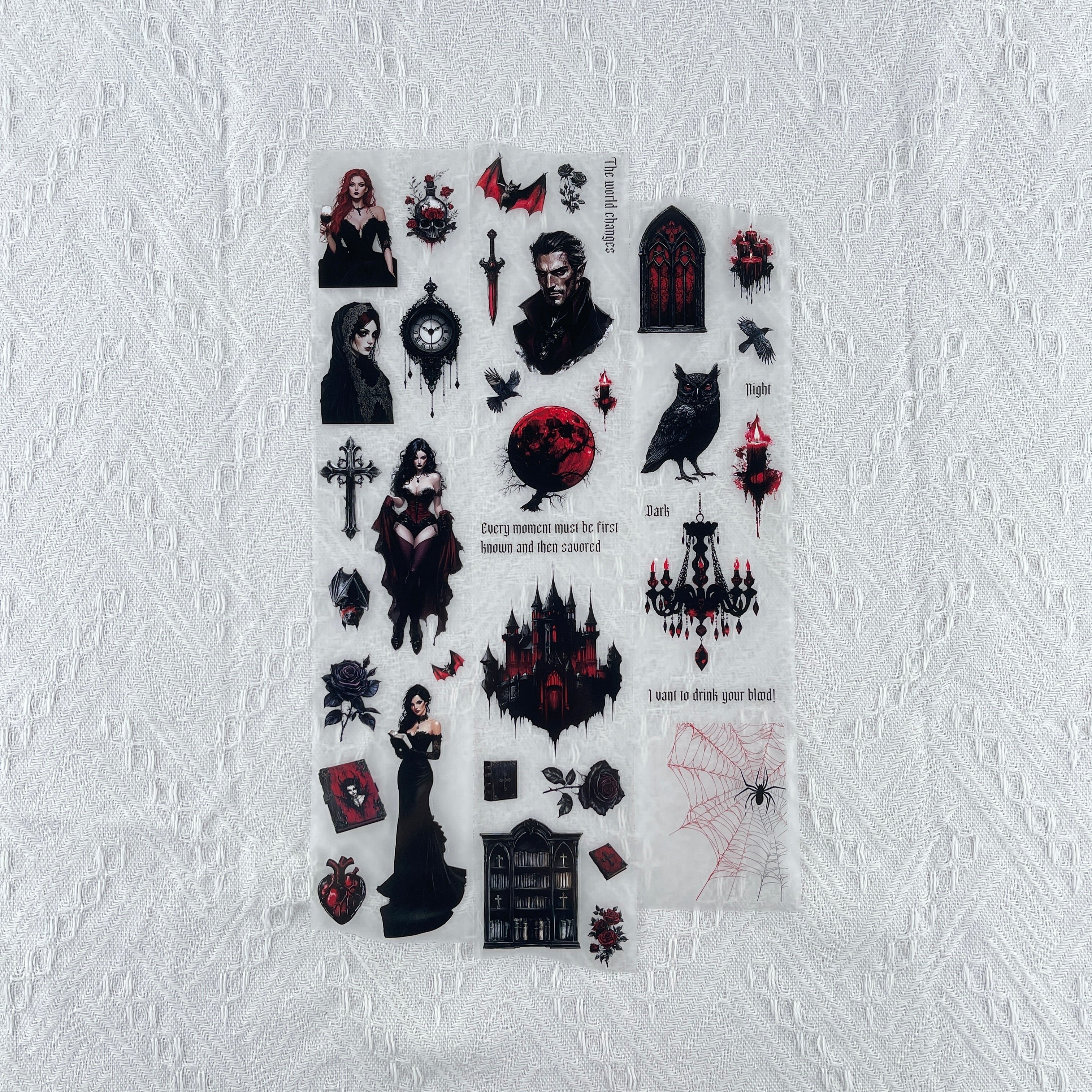 T-158- Red and BLACK precut PET tape 7cm*2M