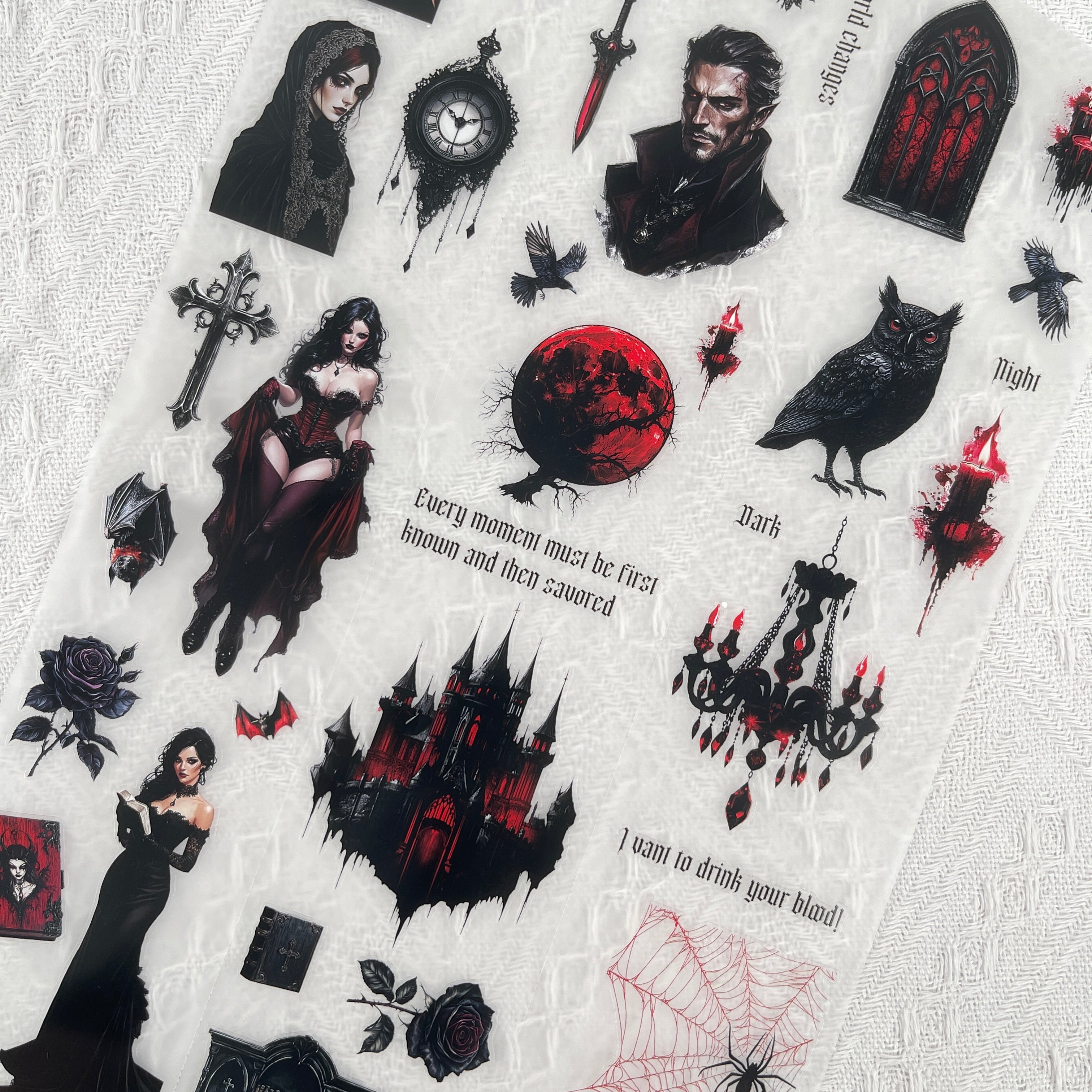 T-158- Red and BLACK precut PET tape 7cm*2M